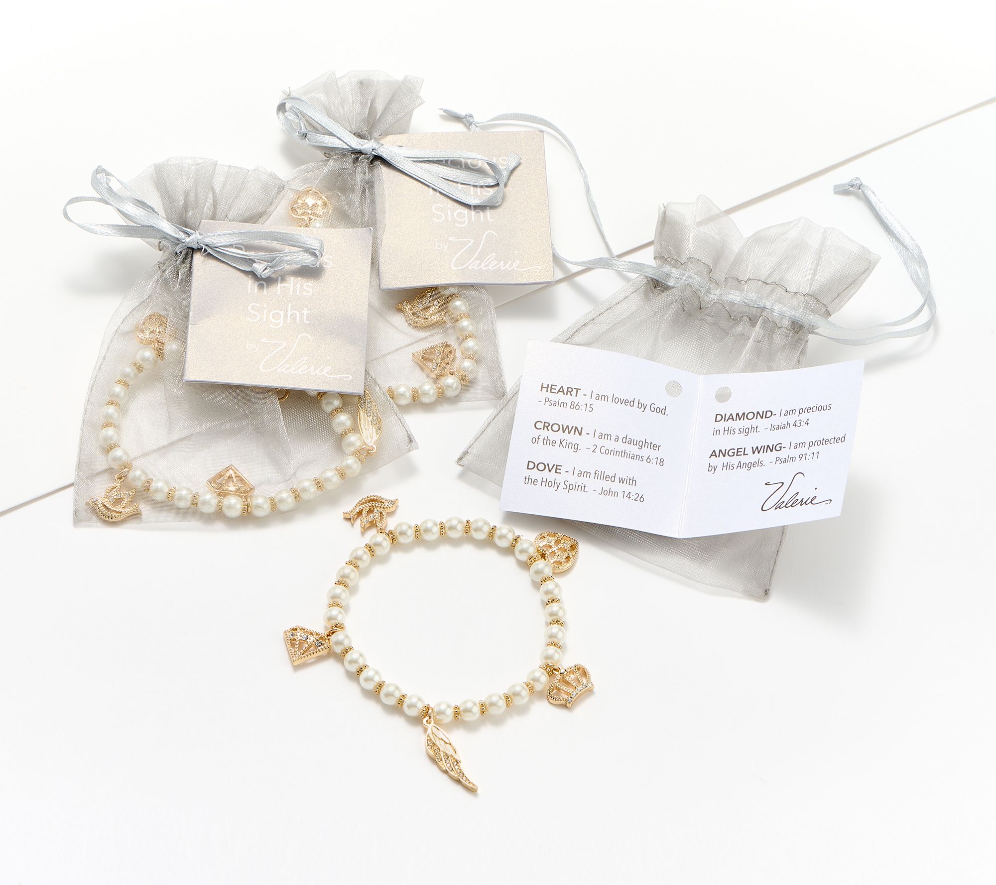 Faithful Heart 3-pc Precious In His Sight Bracelets by Valerie