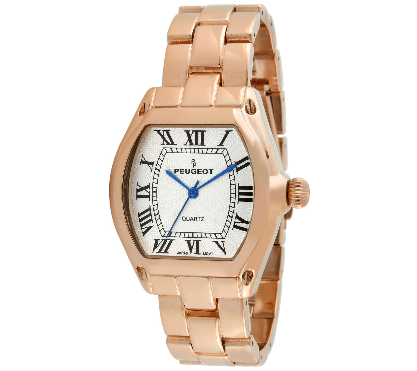 Peugeot Women's Rosetone Roman Numeral Bracelet Watch