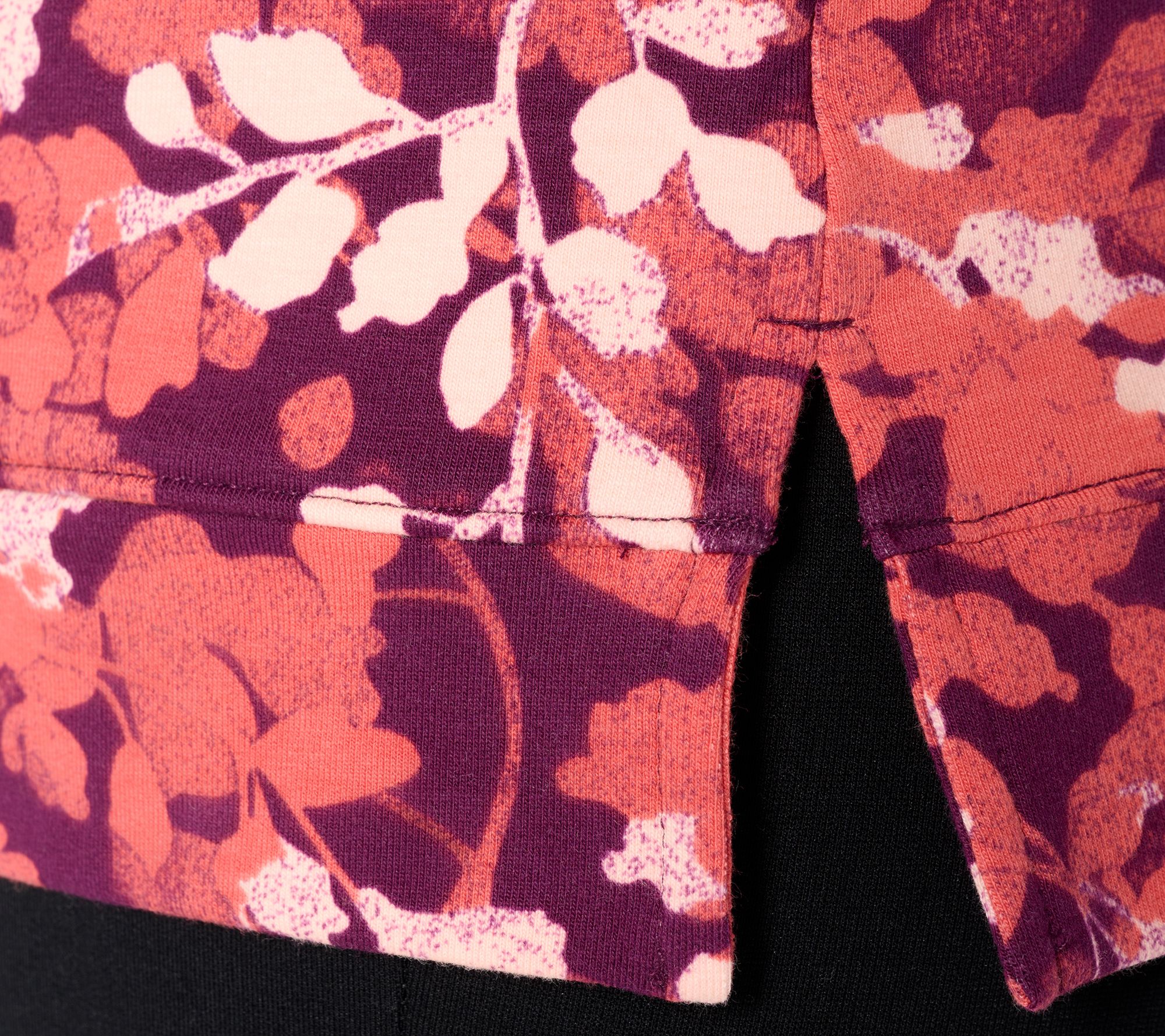 Denim & Co. Active Regular French Terry Long Sleeve Tunic