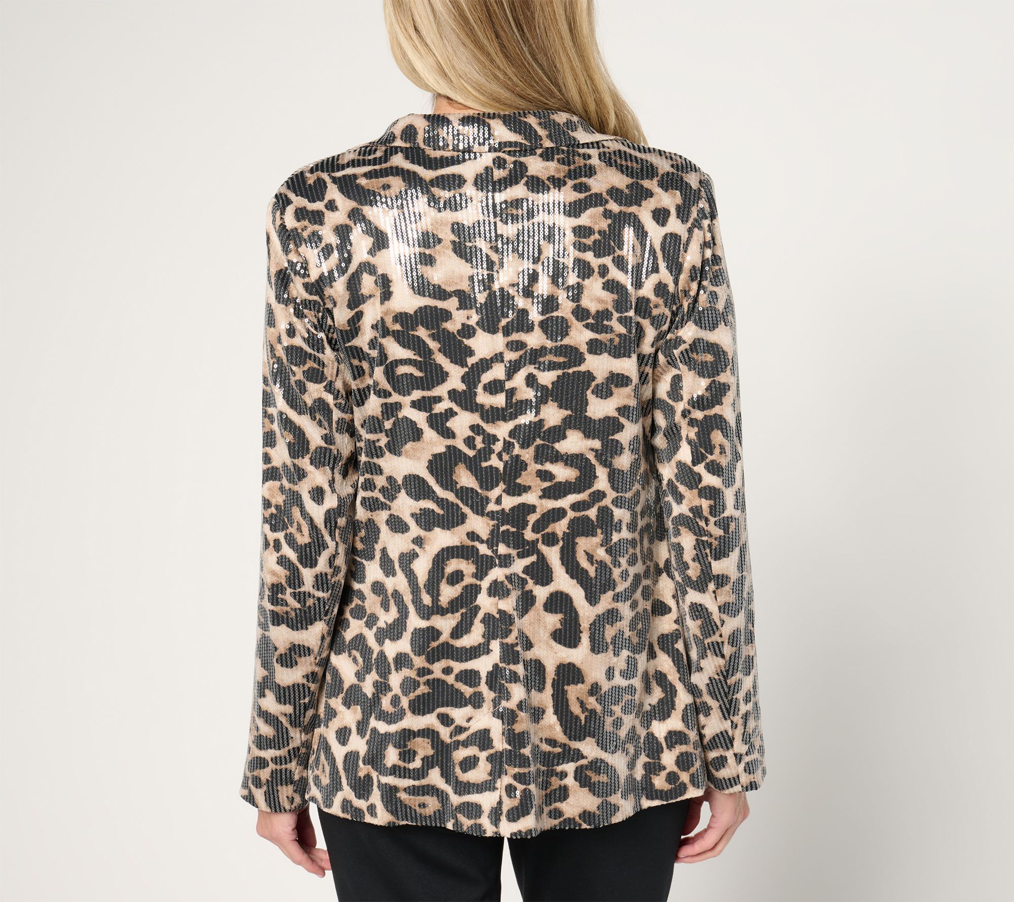 Jingle Belles by Kim Gravel Life of the Party Sequin Shine Blazer