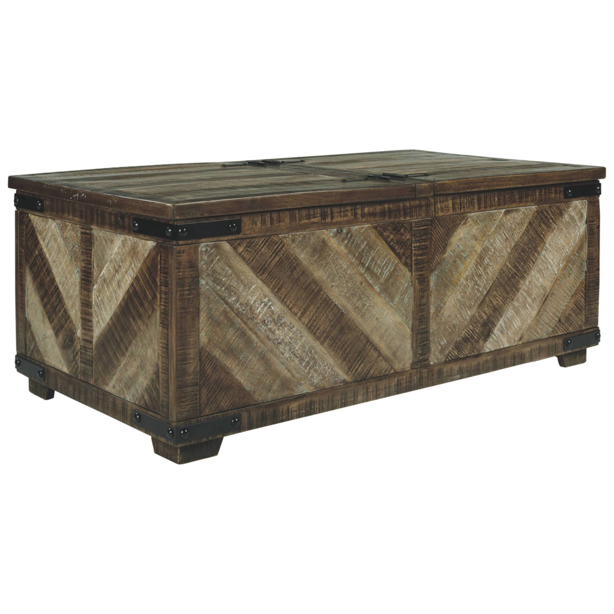 Ashley Cordayne - Rustic Brown - Cocktail Table with Storage