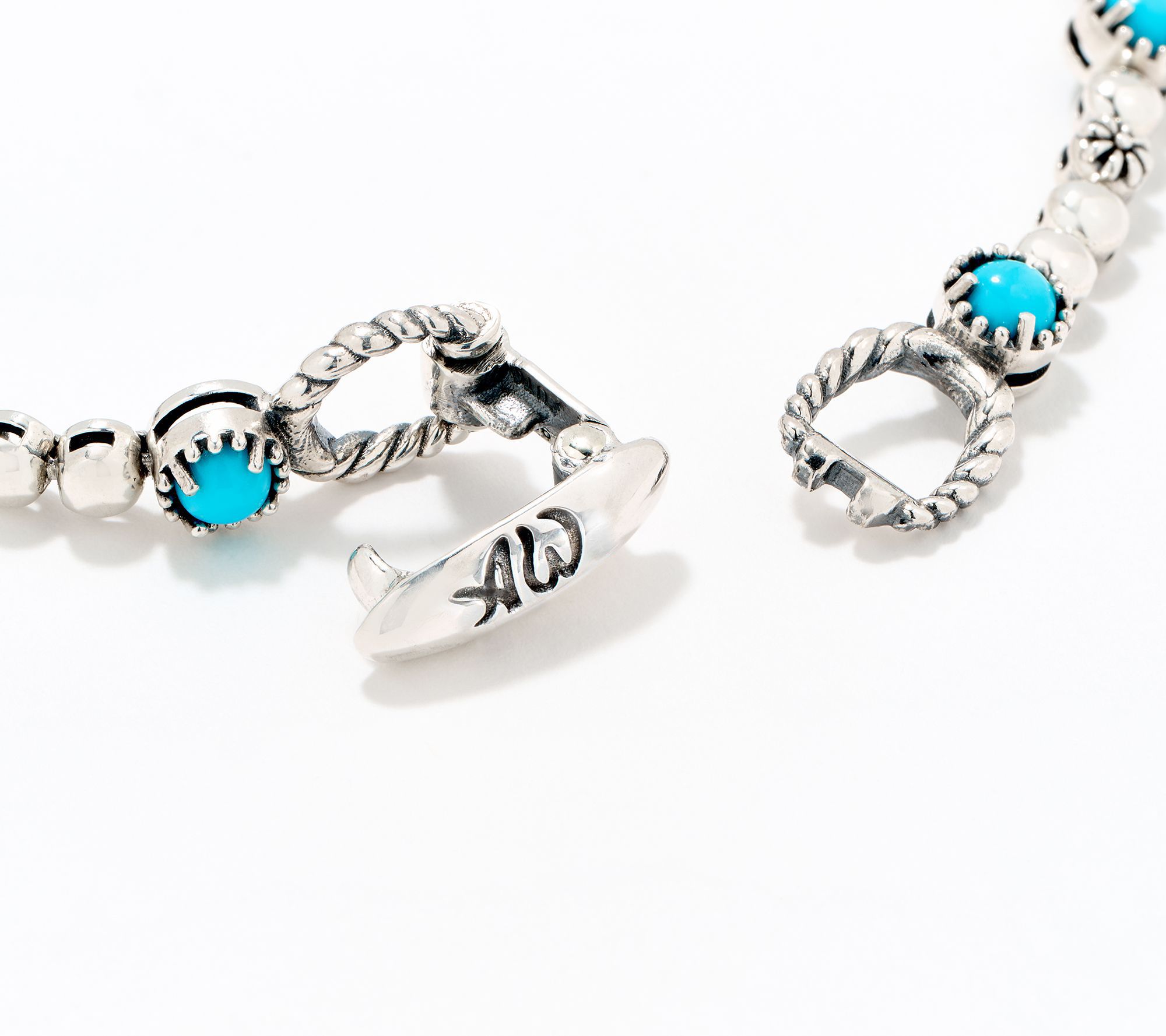 American West Sterling Silver Desert Flower Tennis Bracelet