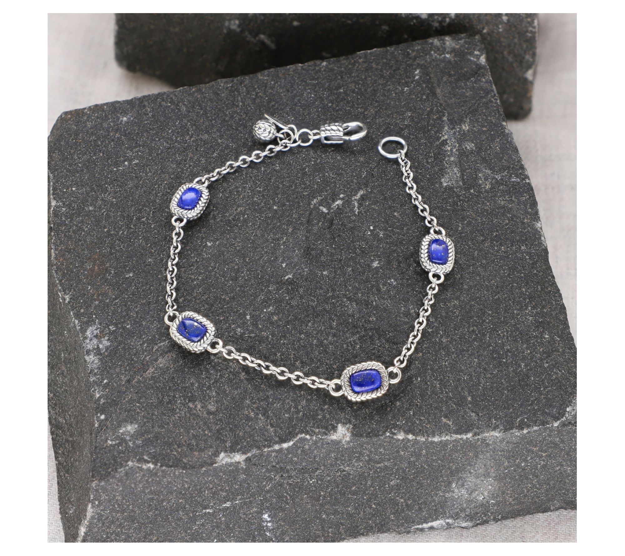 Tiffany Kay Studio Sterling Silver Lapis Station Bracelet