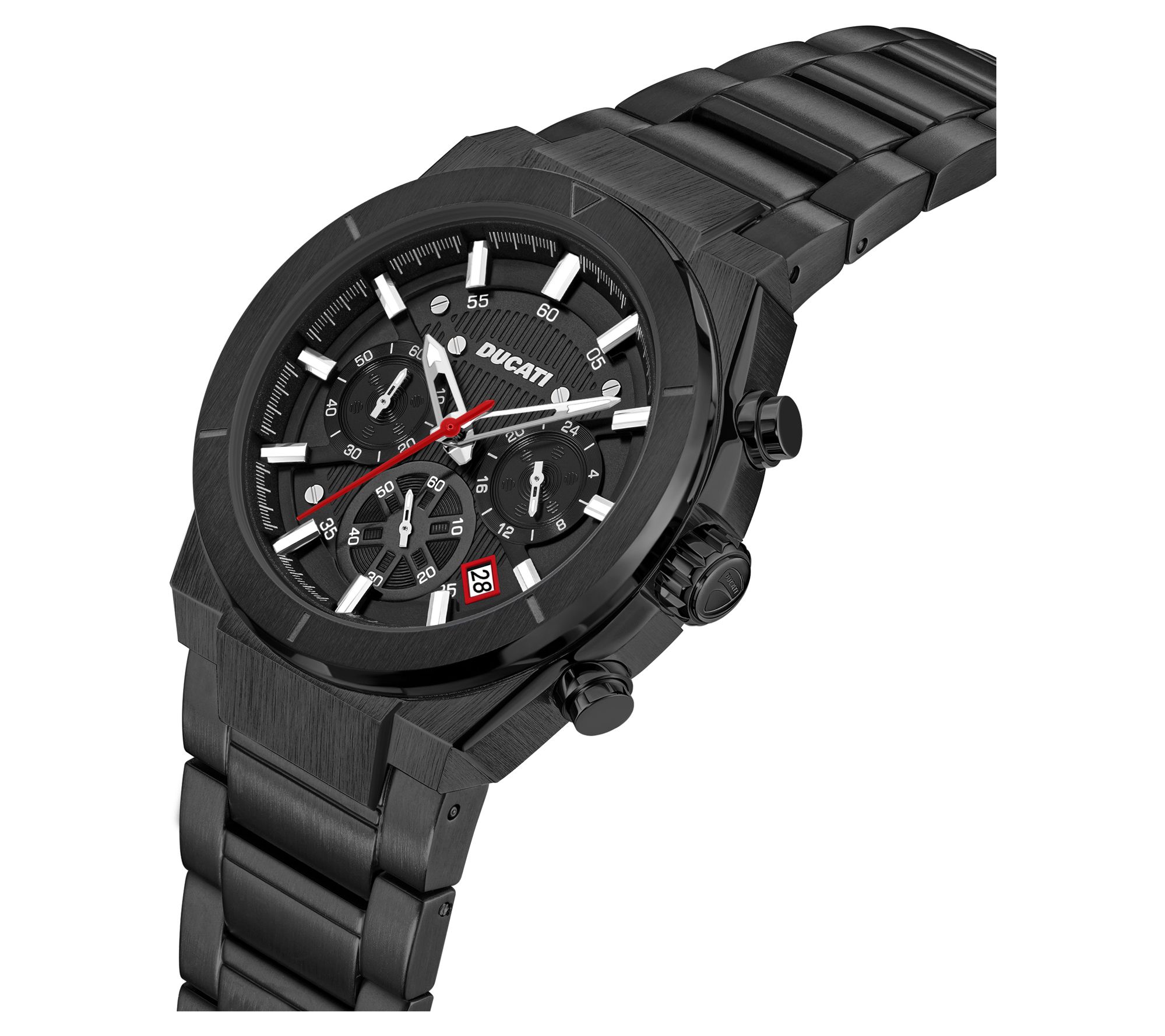 Ducati Corse Men's Black Stainless Dress SportBracelet Watch