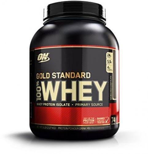 Optimum Nutrition 100% Whey Gold Standard, Double Rich Chocolate, 5 Pound,80 oz