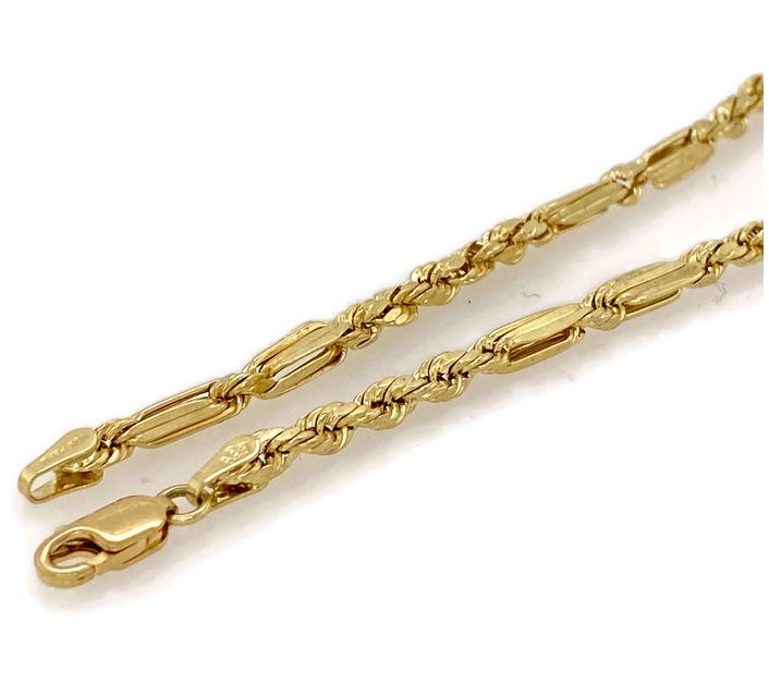 Alkeme 10K Gold Milano Rope Chain Bracelet