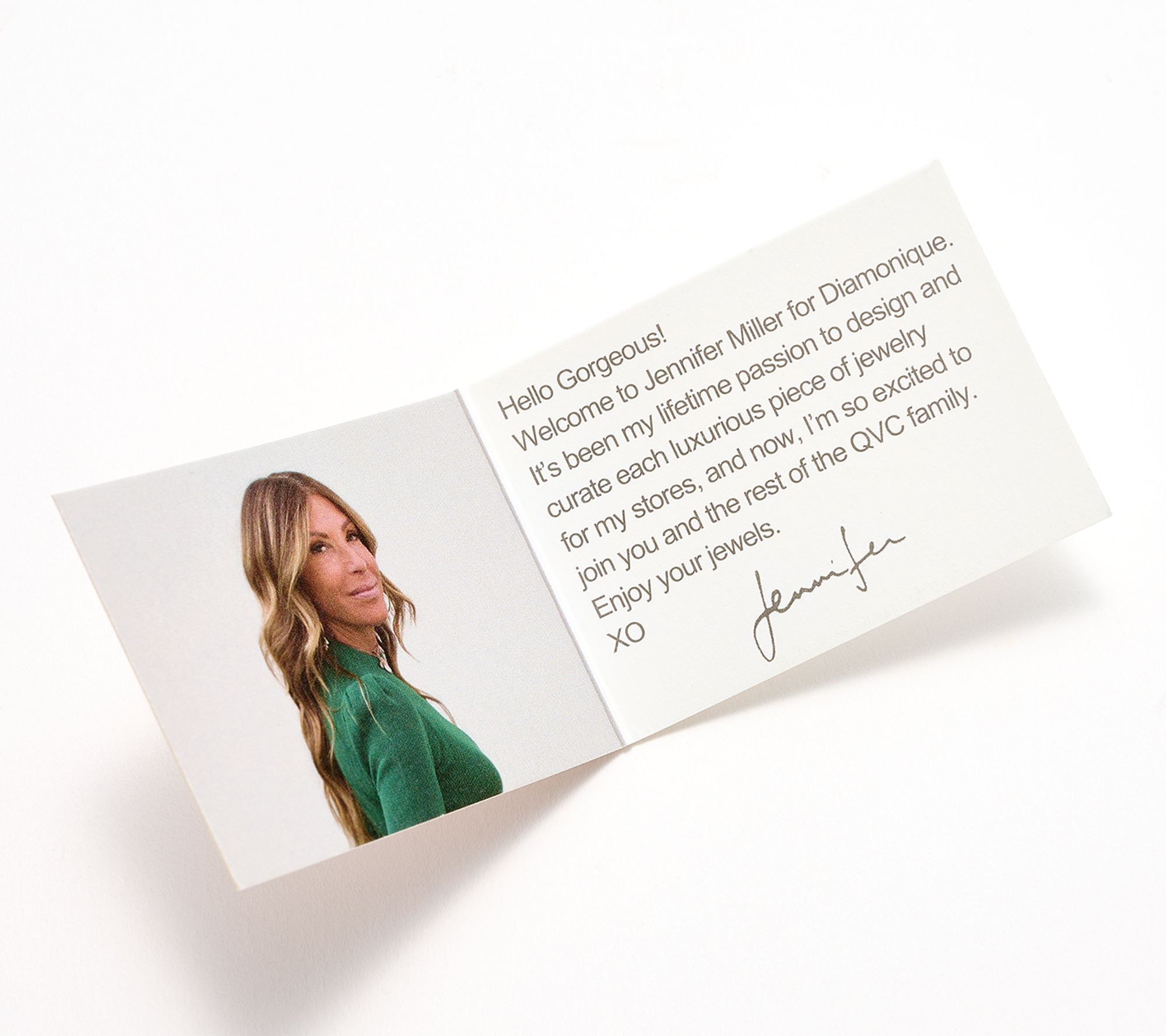 Diamonique x Jennifer Miller Rectangular Pave Necklace, Sterling Silver