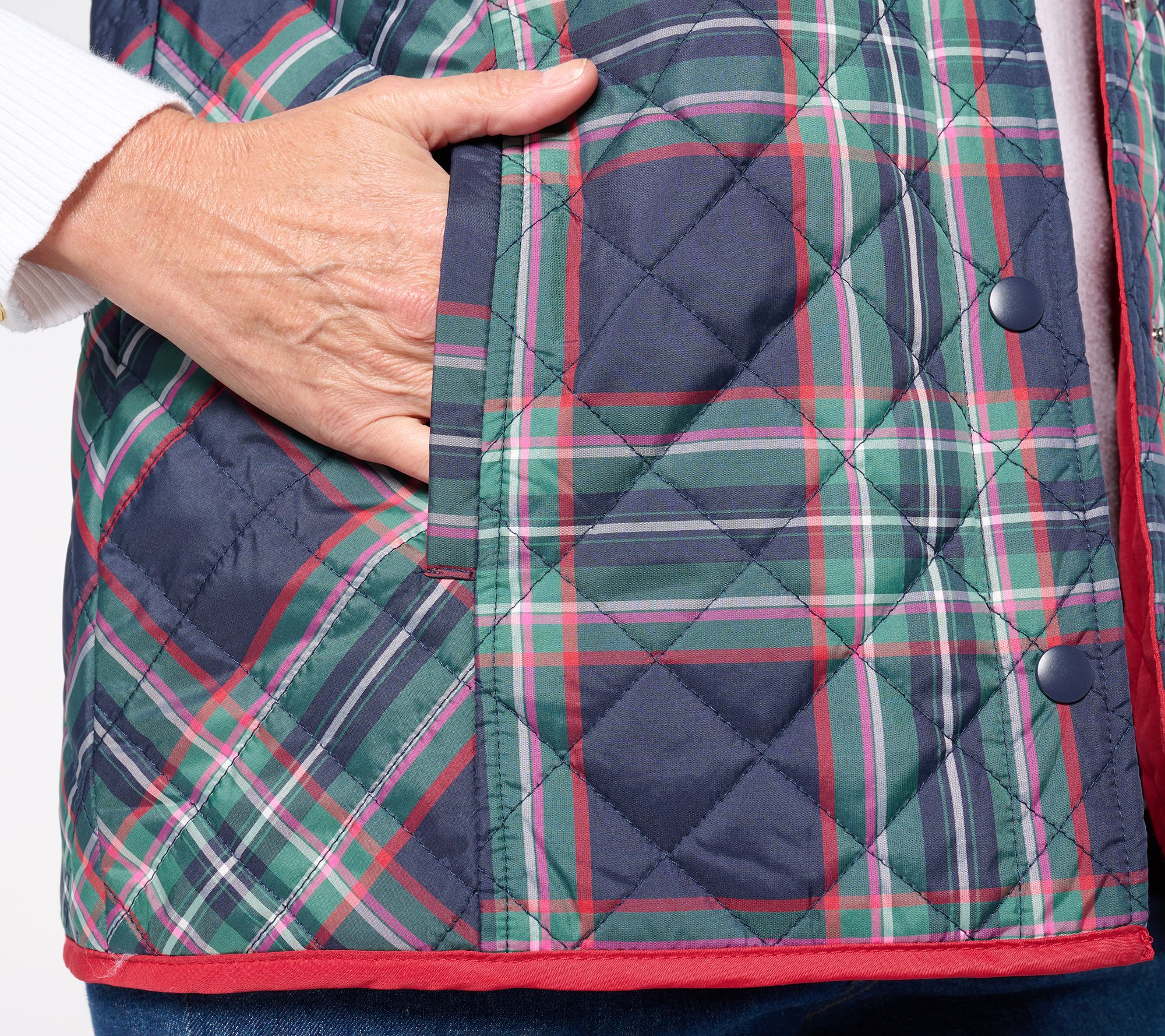 Jingle Belles by Kim Gravel Totally Tartan Reversibelle Vest