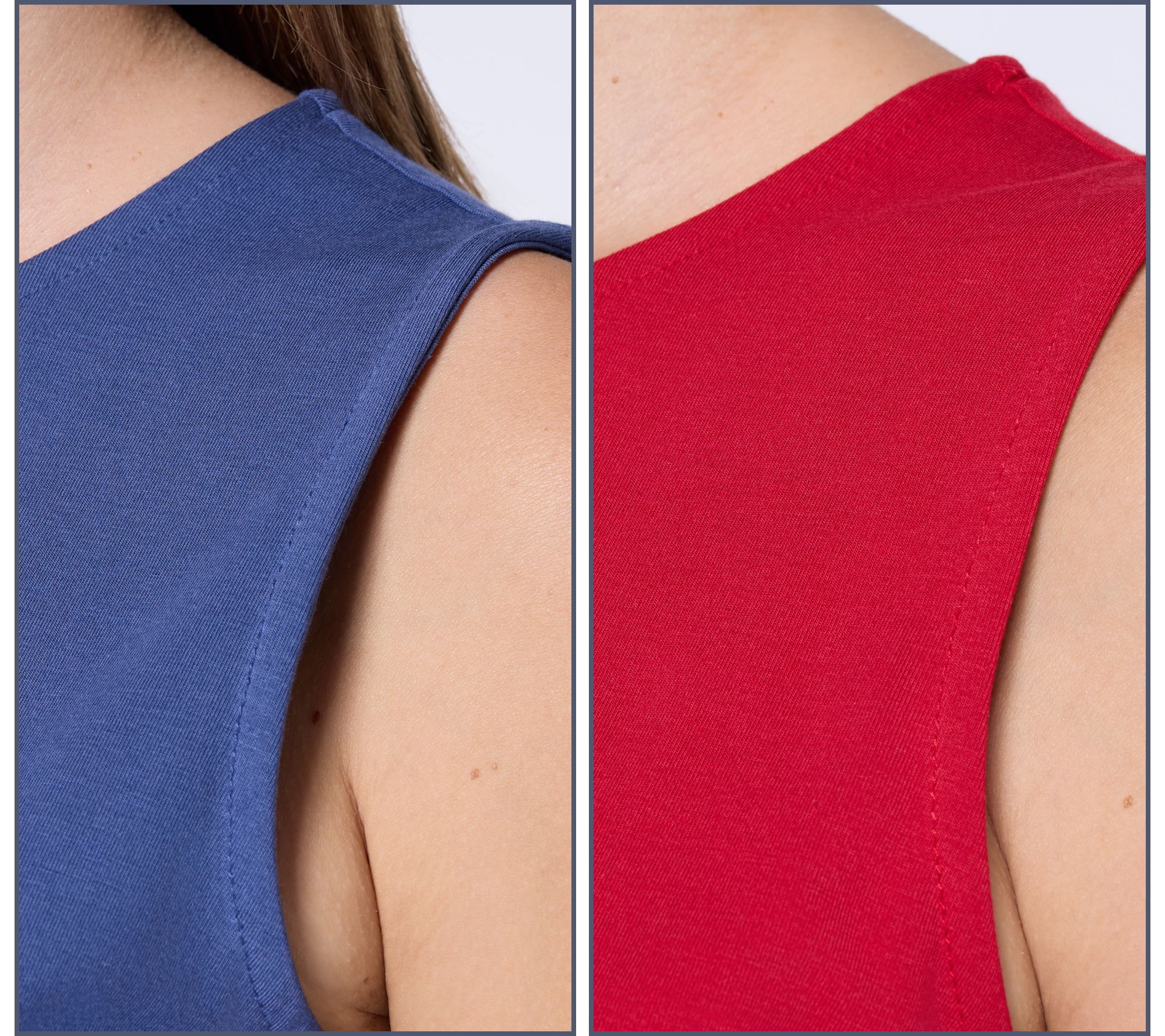Denim & Co. Essentials So Soft Jersey 2-Pack Tanks