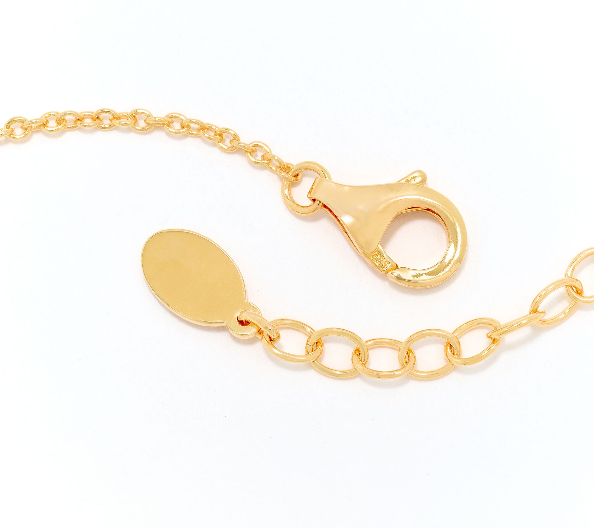 Diamonique x Kathy Levine Sentimental Necklace, 14K Gold Plated