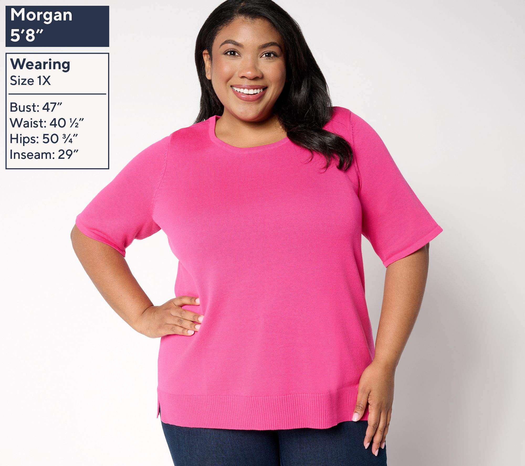 Brandis Dress Out Loud Elbow Sleeve Sweater Shell