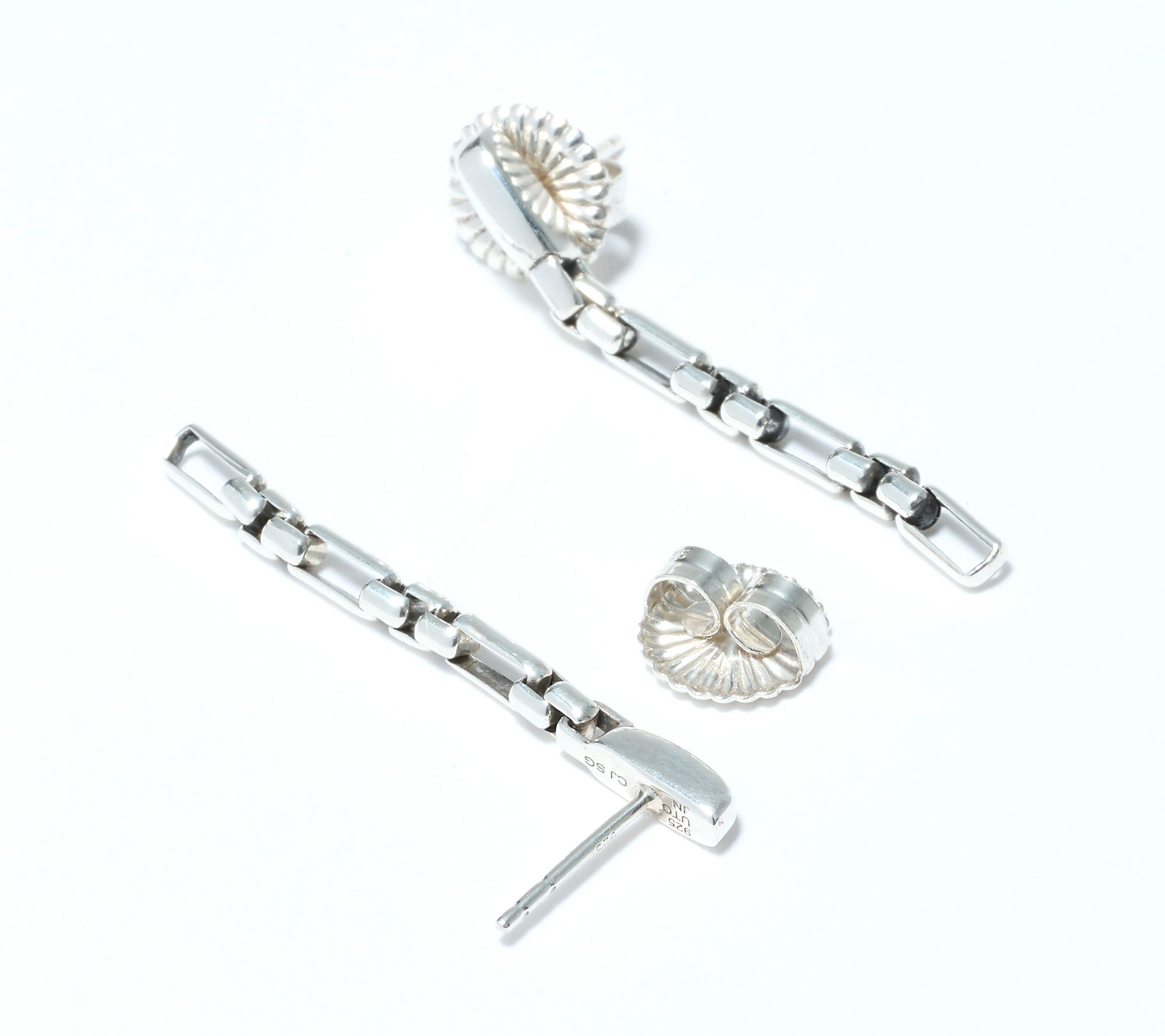 Christian James by Scott Grimes Sterling 3x1 Luciano 1-1/2' Drop Earrings