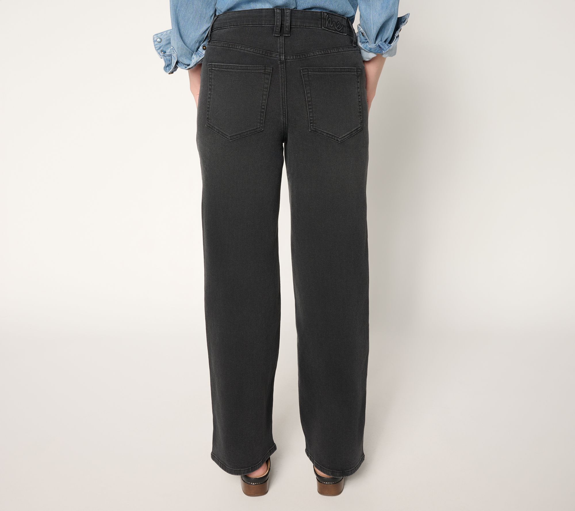 Me by Jennie Garth Regular Repreve Wide Leg Jeans- Color