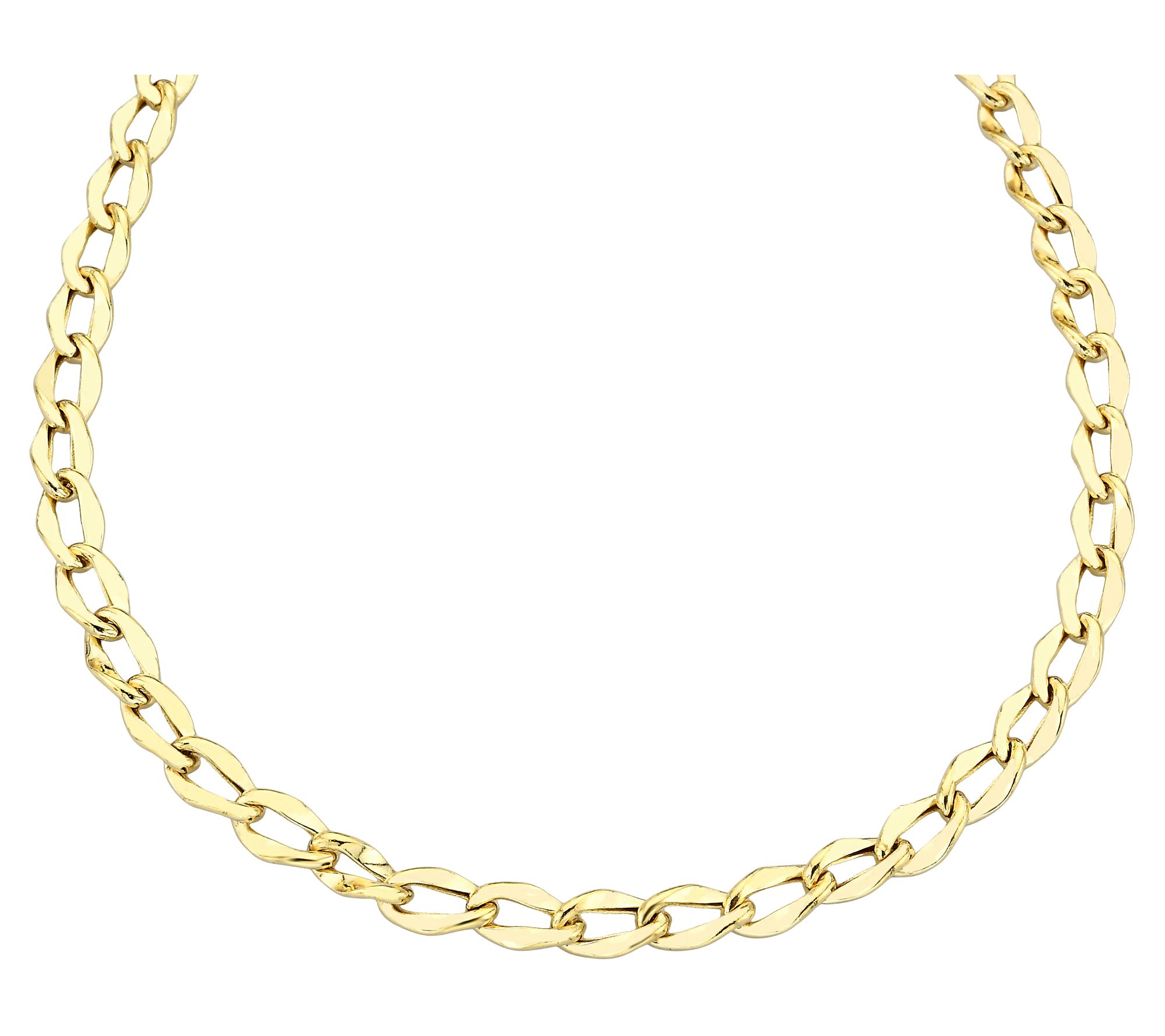 Adorna 14K Gold 5.5mm Curb Chain Link 16