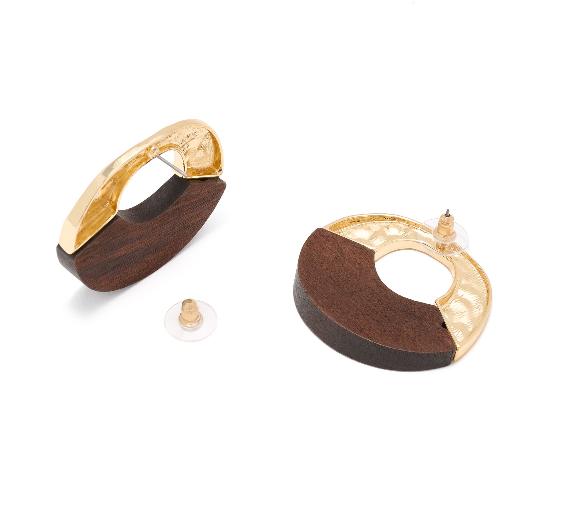 Susan Graver Hammered Look of Nature Earrings