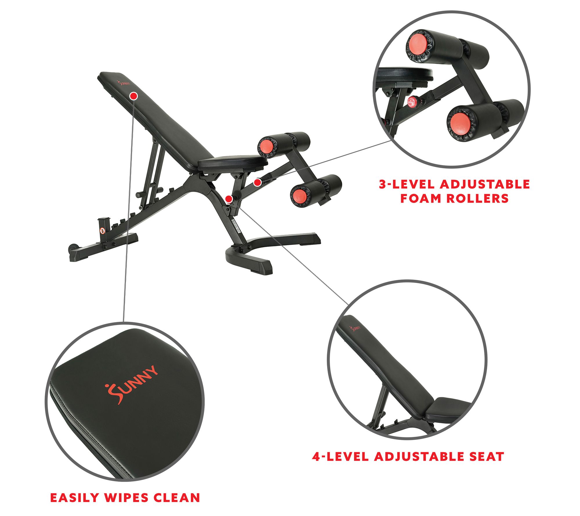 Sunny Health & Fitness Adjustable Weight BenchSF-BH6920