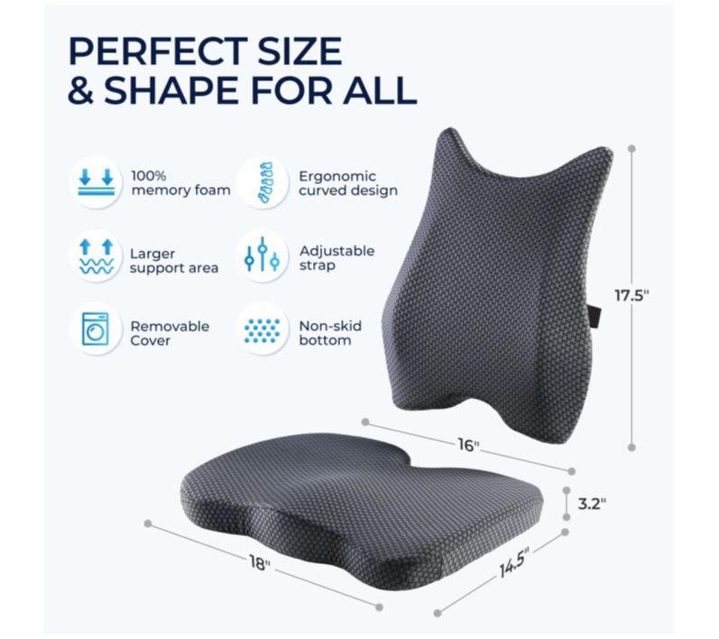 WOWReaction 2pc Back and Seat Cushion Set