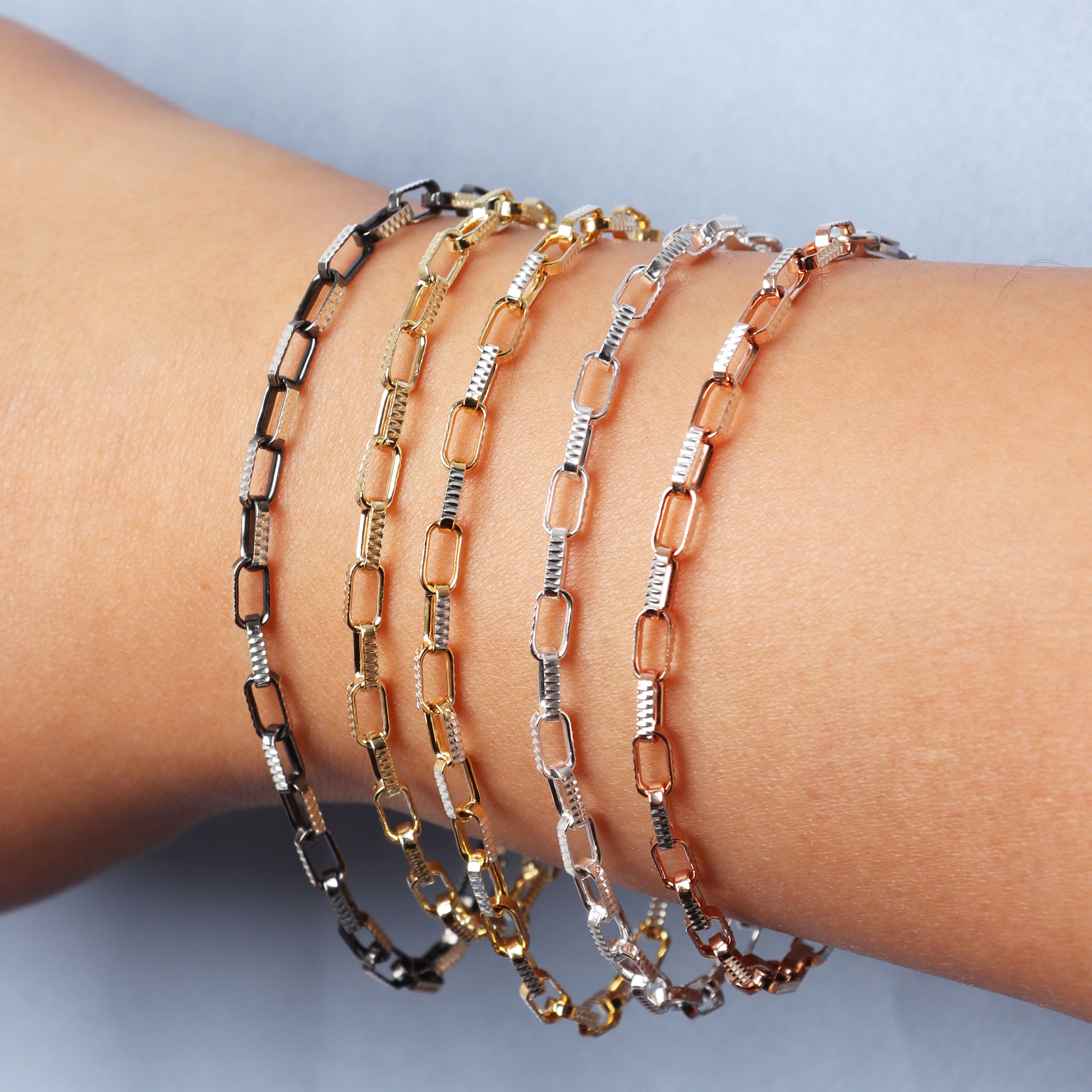 David Markstein Sterling Silver Premiere Luxe Paperclip Bracelet