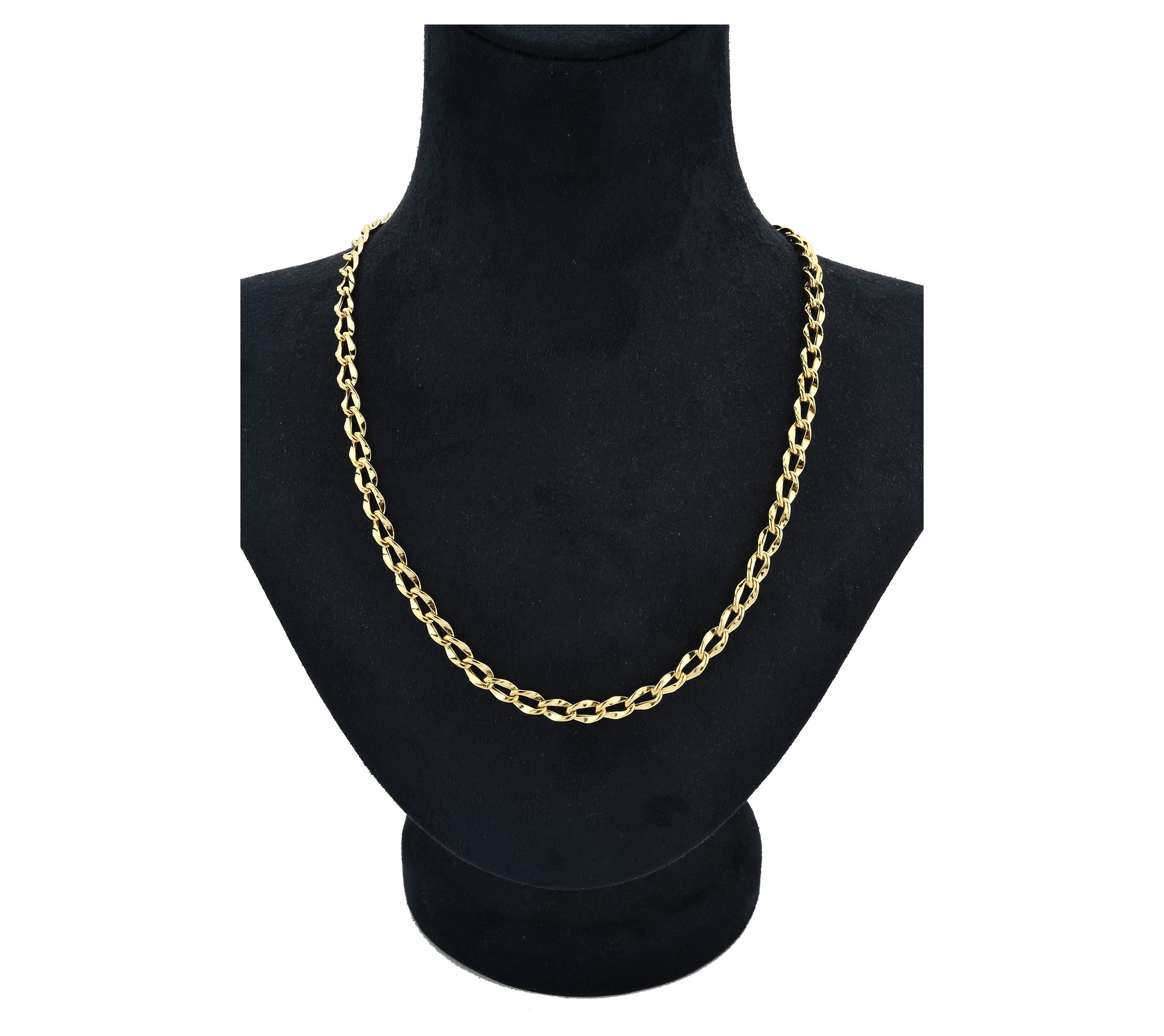 Adorna 14K Gold 5.5mm Curb Chain Link 16