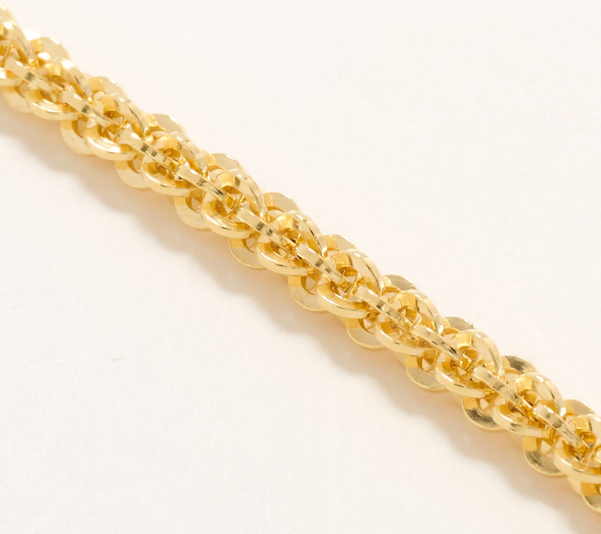 UltraFine 950 Silver Basket Rope Magnetic Clasp Bracelet