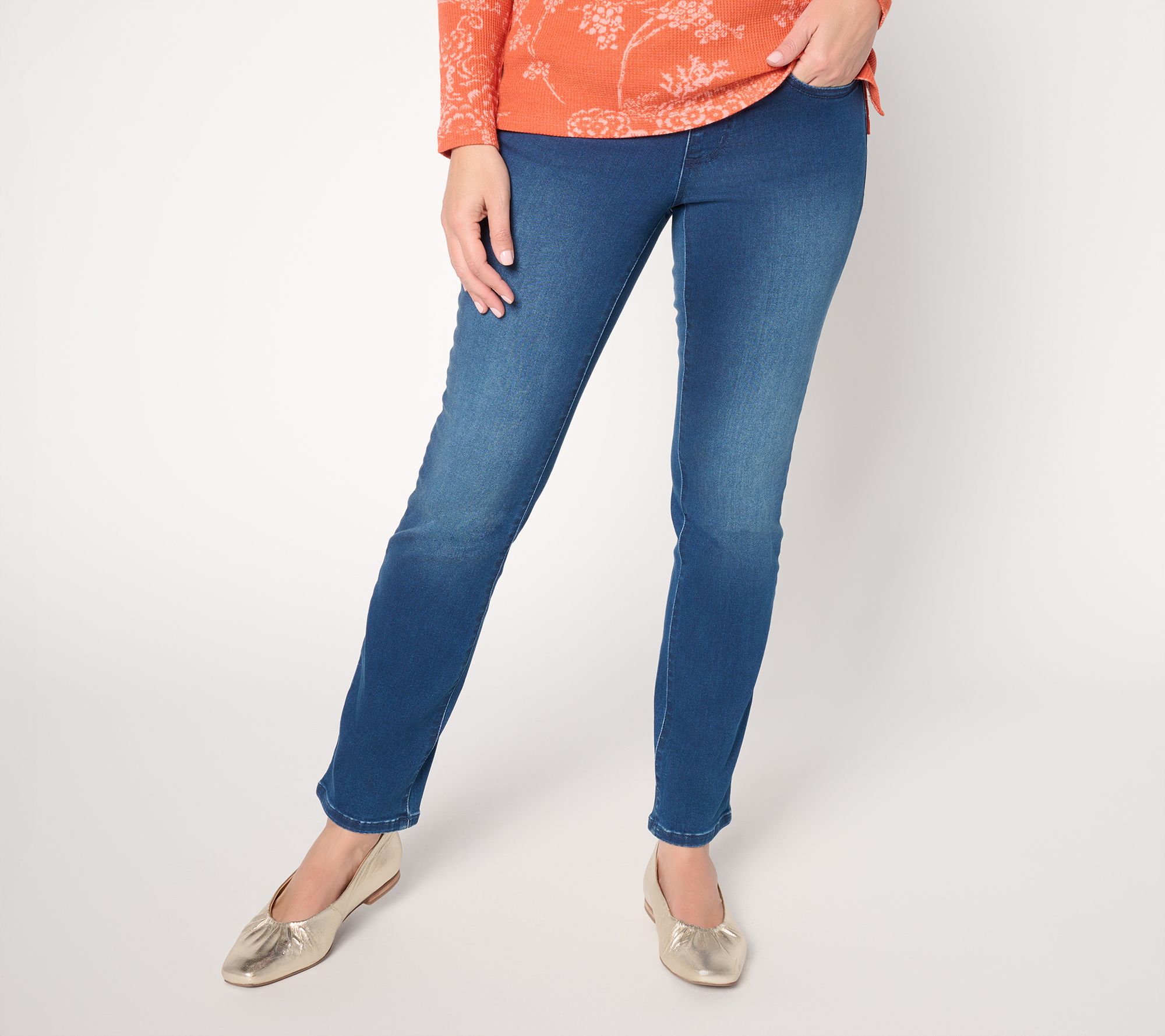 Jingle Belles by Kim Gravel Regular Satin Weave Straight Leg Jean