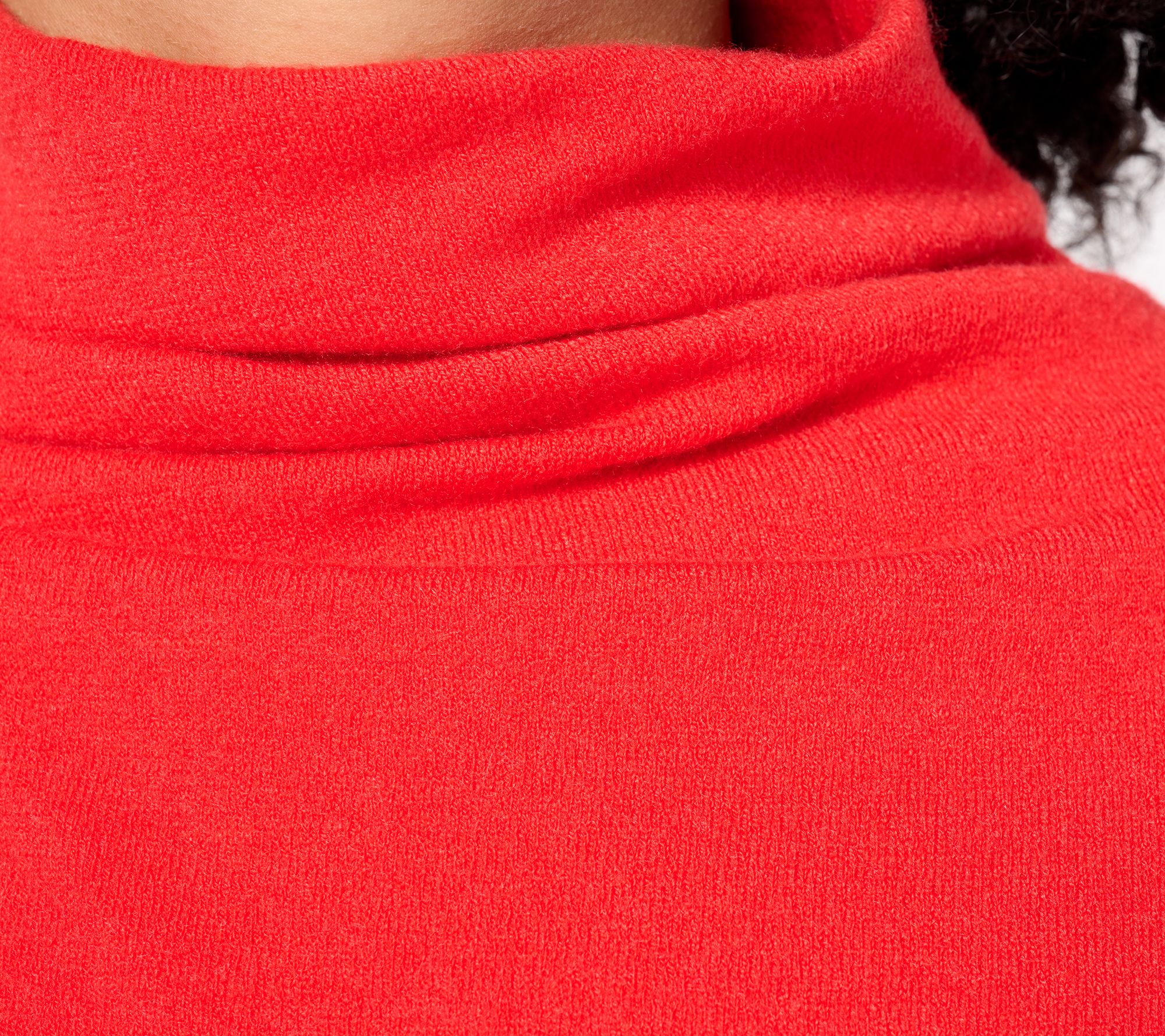 BEAUTIFUL by Lawrence Zarian Gathered Turtleneck Sweater