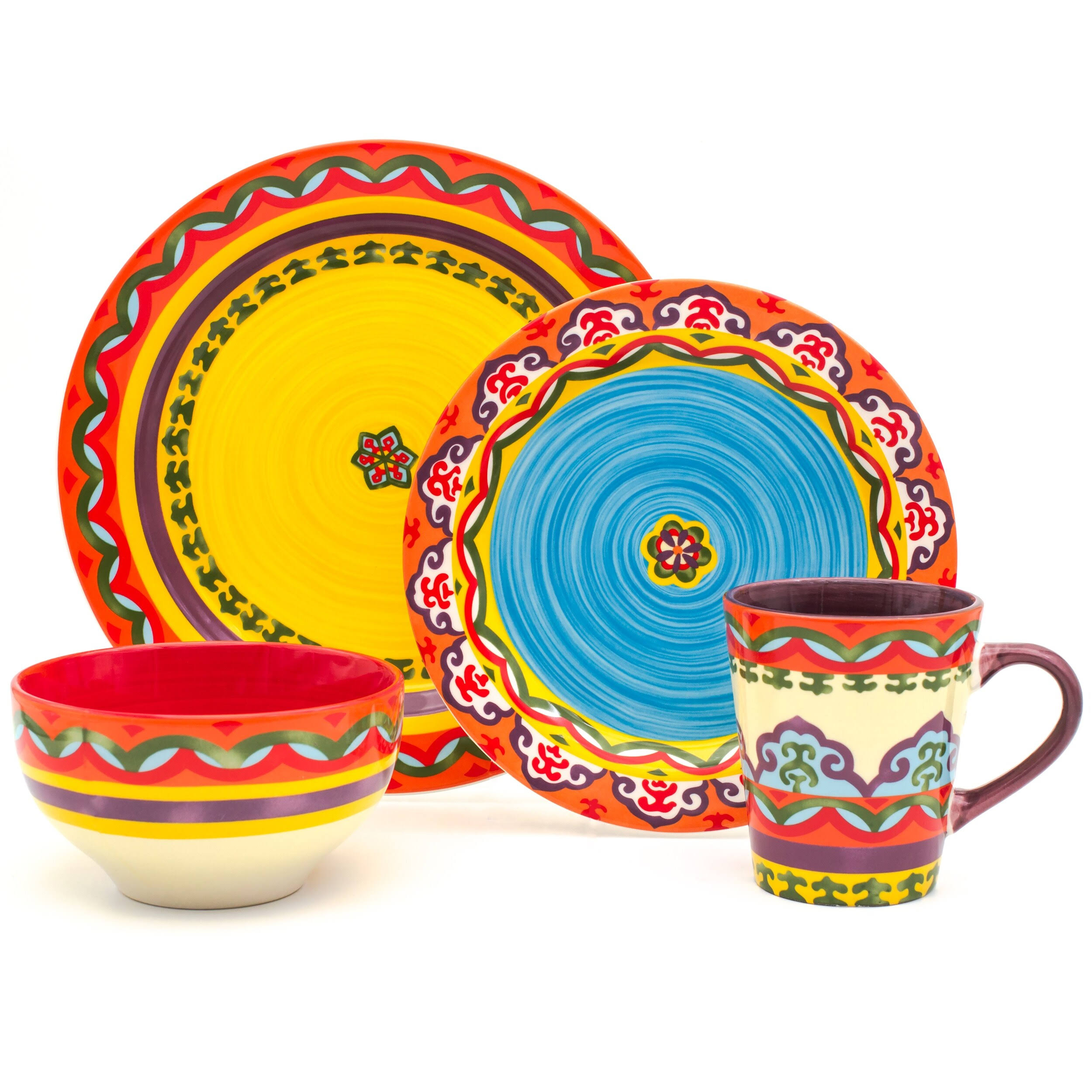 Euro Ceramica Galicia 16 Piece Dinnerware Set