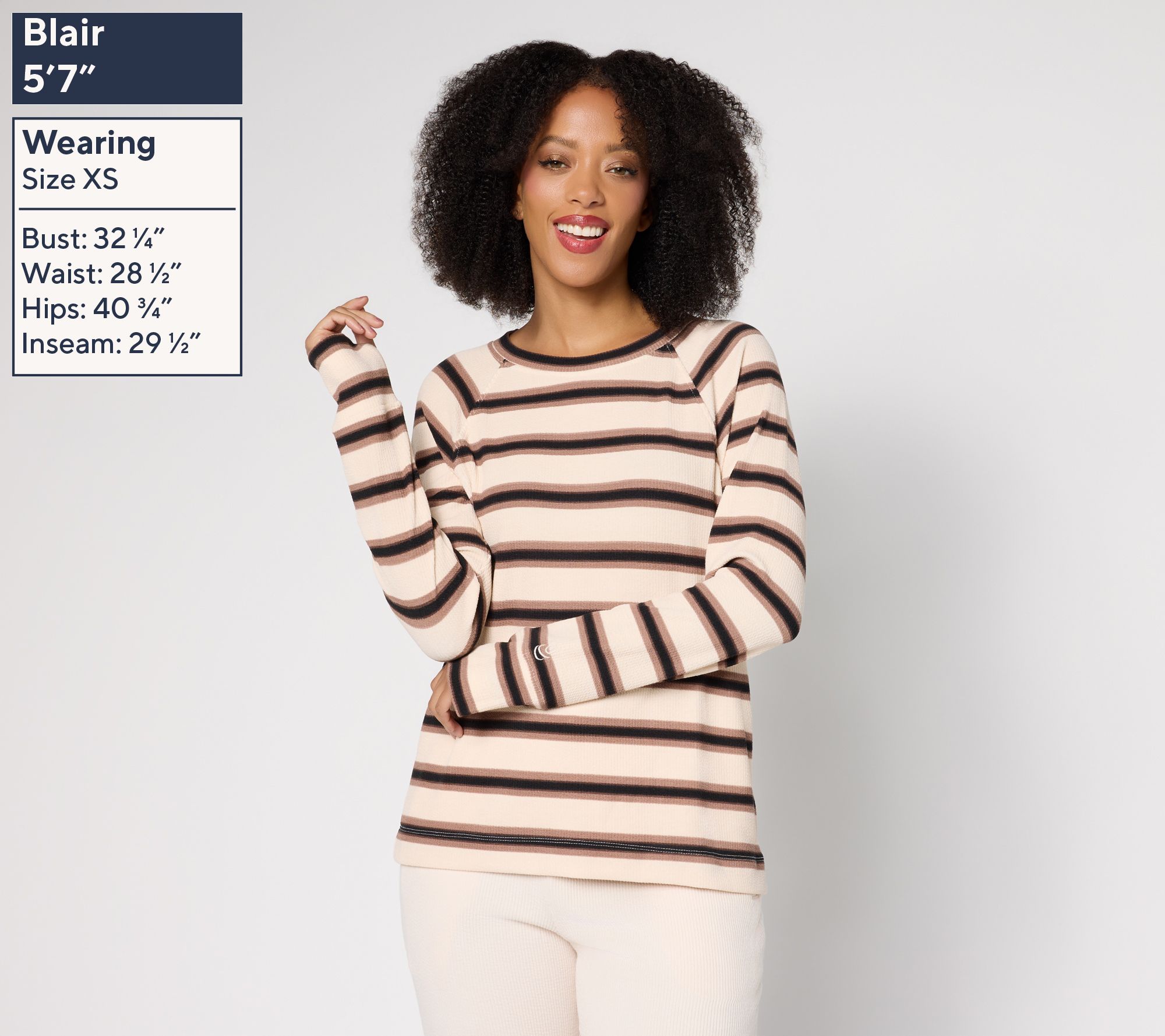 Cuddl Duds Soft Rib Crewneck Pullover