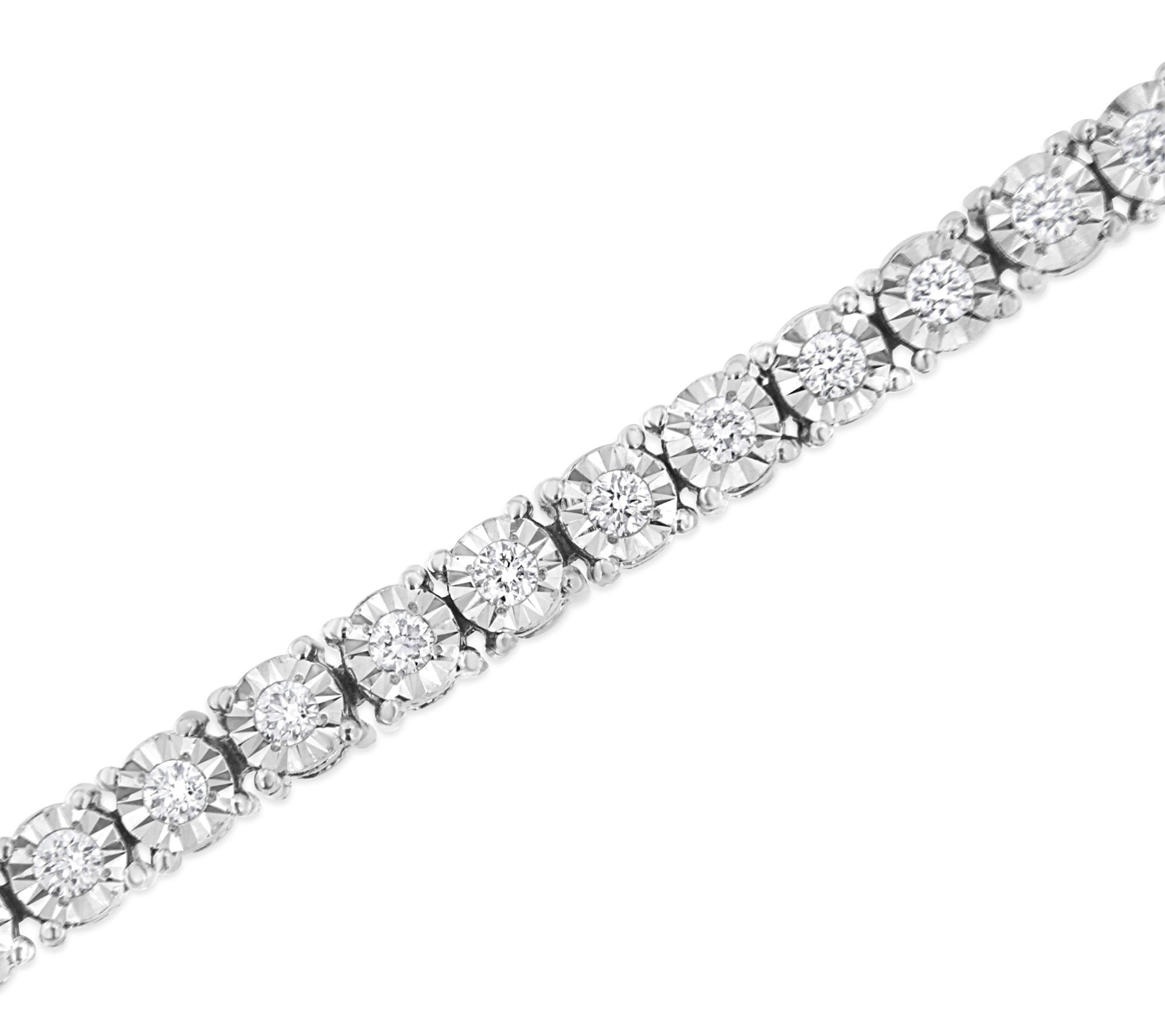 Haus of Brilliance Lab Grown Diamond Tennis Bracelet, Sterling