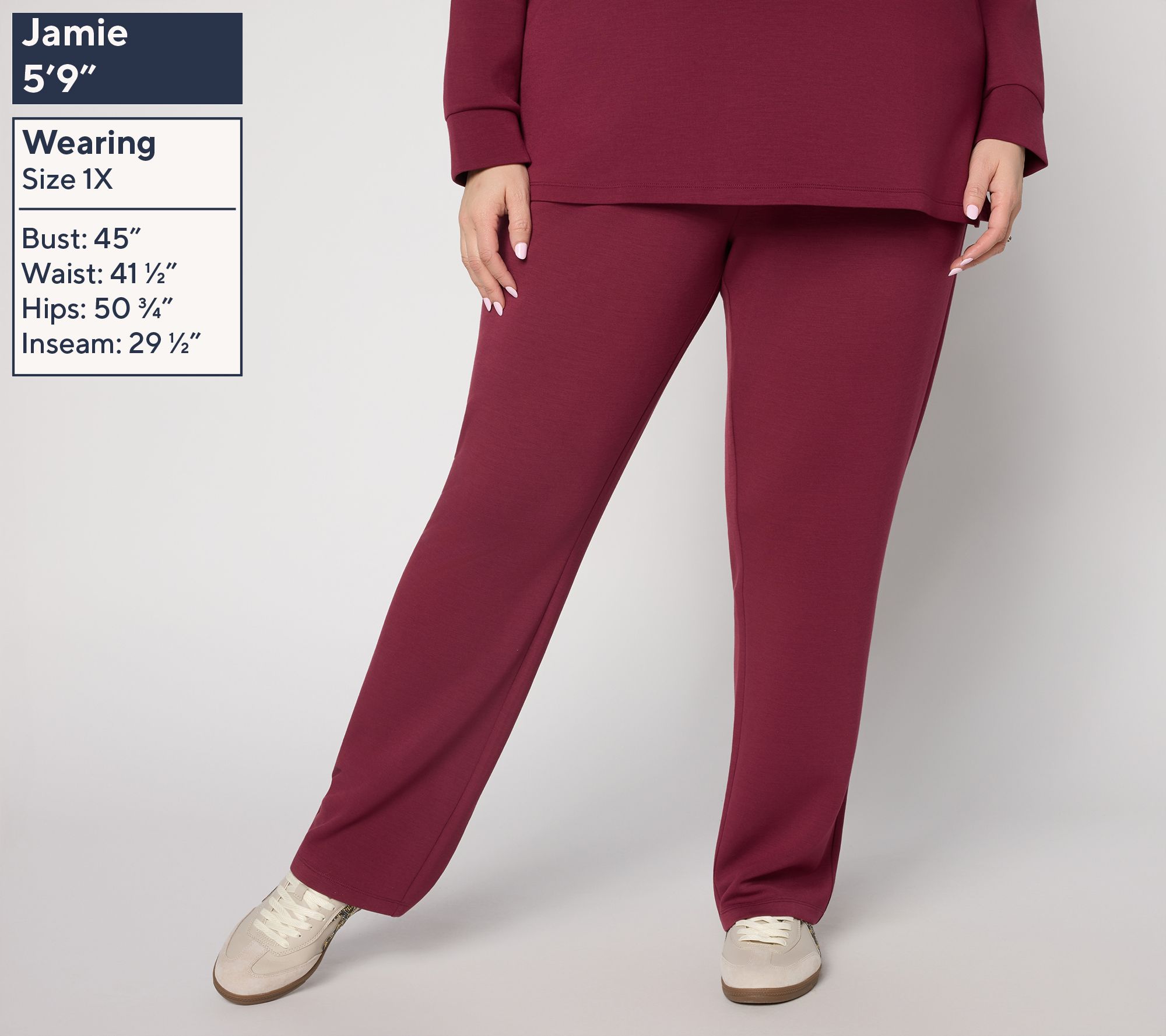Belle by Kim Gravel Tall ScubaLuxe Straight Leg Pants
