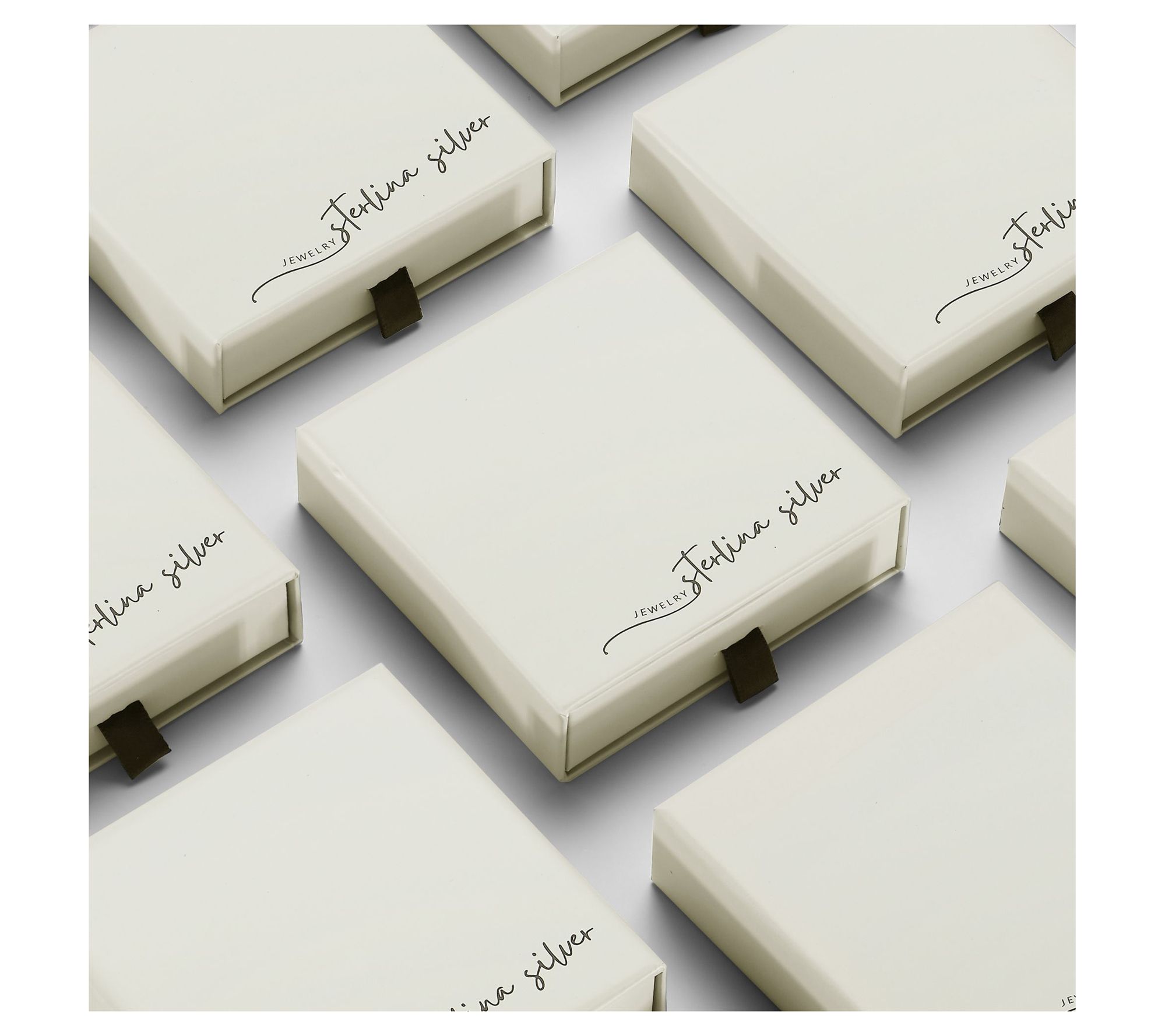 Sterlina Silver Heart Necklace & Stud EarringsSet, Sterling