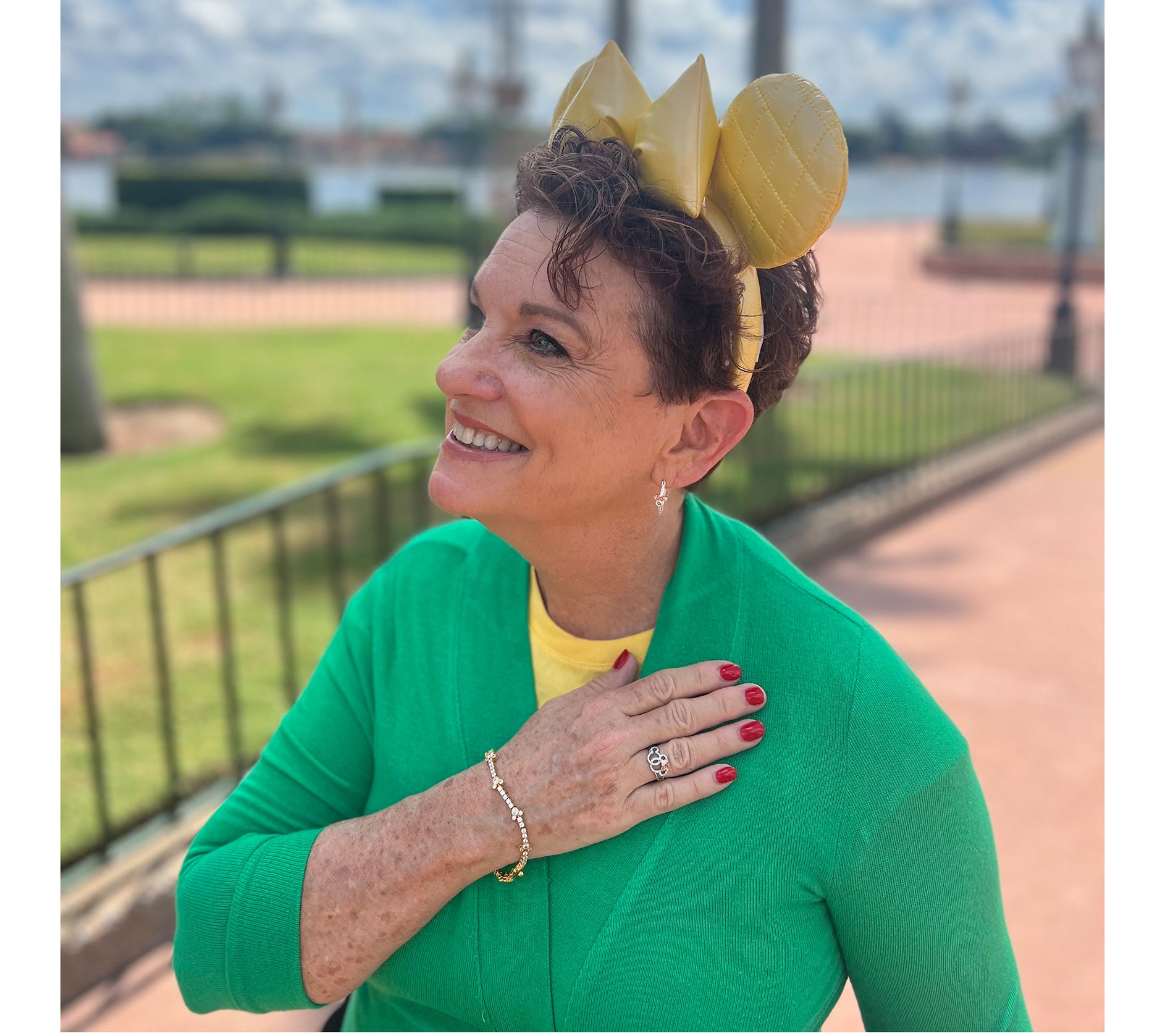 Diamonique's Disney Minnie Tennis Bracelet, Sterling Silver