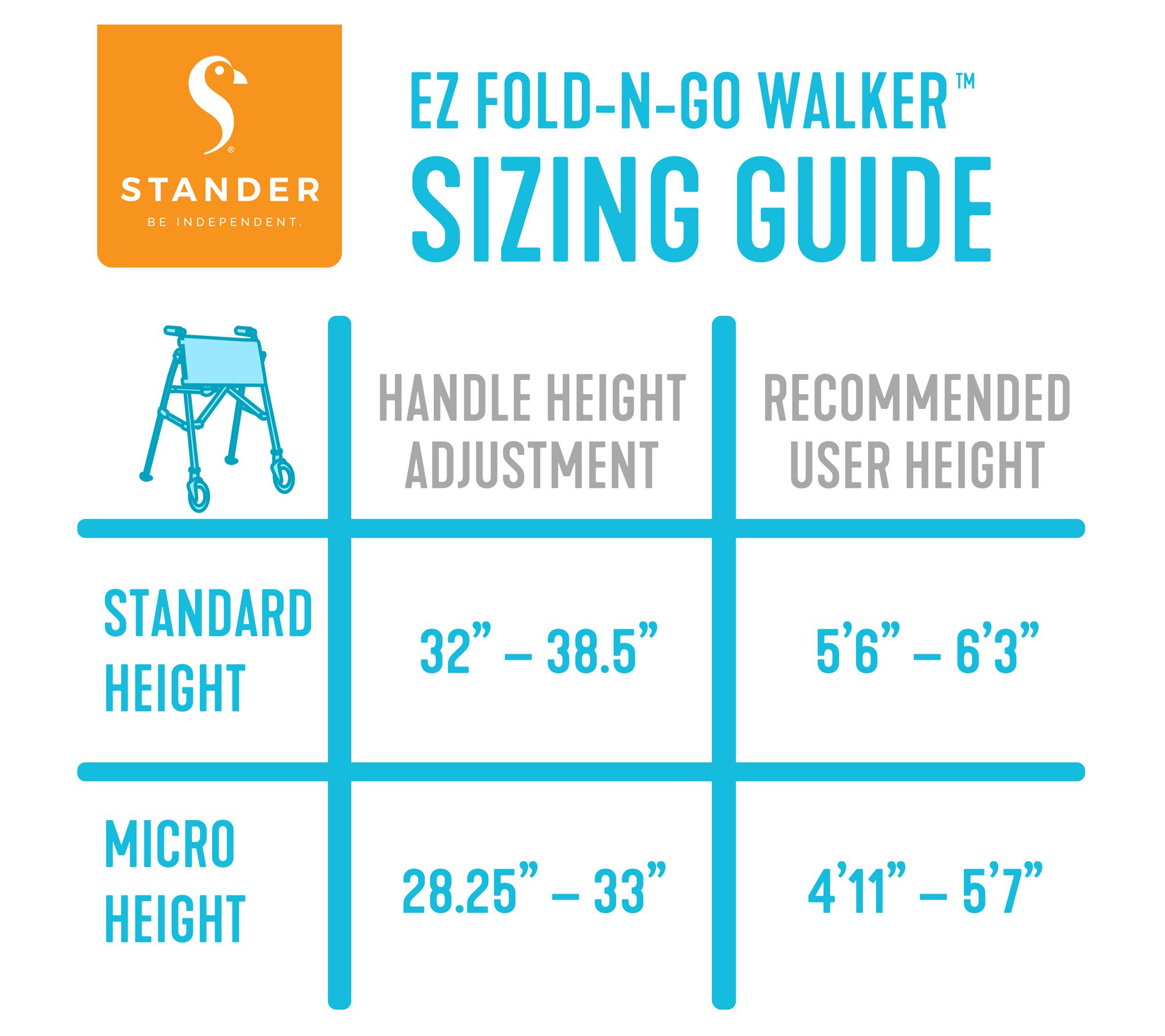 Stander EZ Fold-N-Go Walker