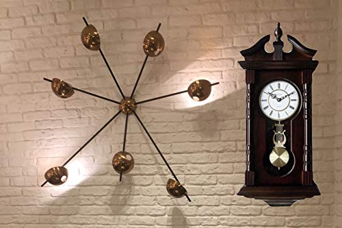 Pendulum Grandfather Wood Wall Clock with Chime