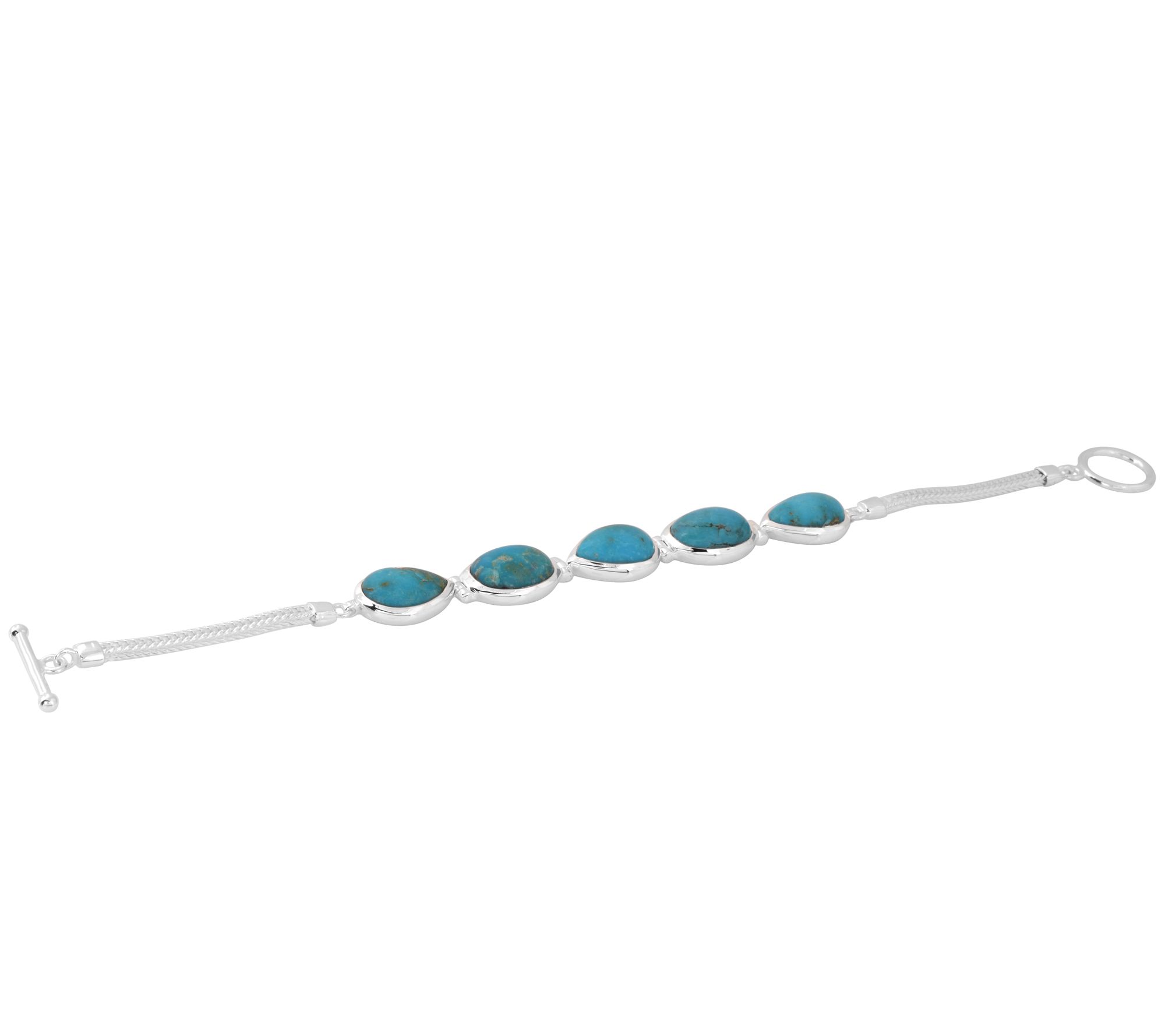Affinity Gems Stabilized Turquoise Bracelet, Sterling Silver