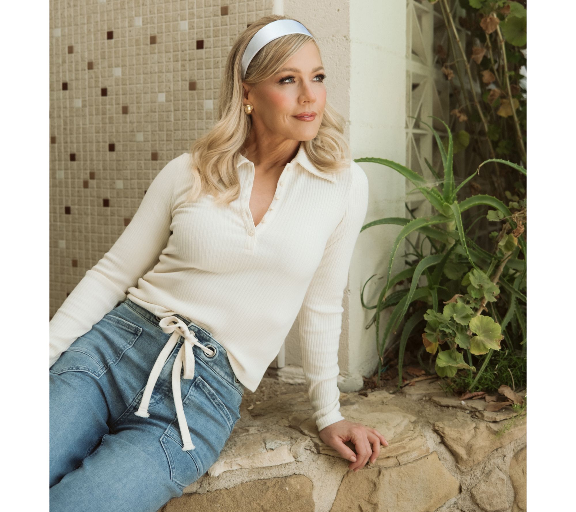 Me by Jennie Garth La Quinta Long Sleeve Top