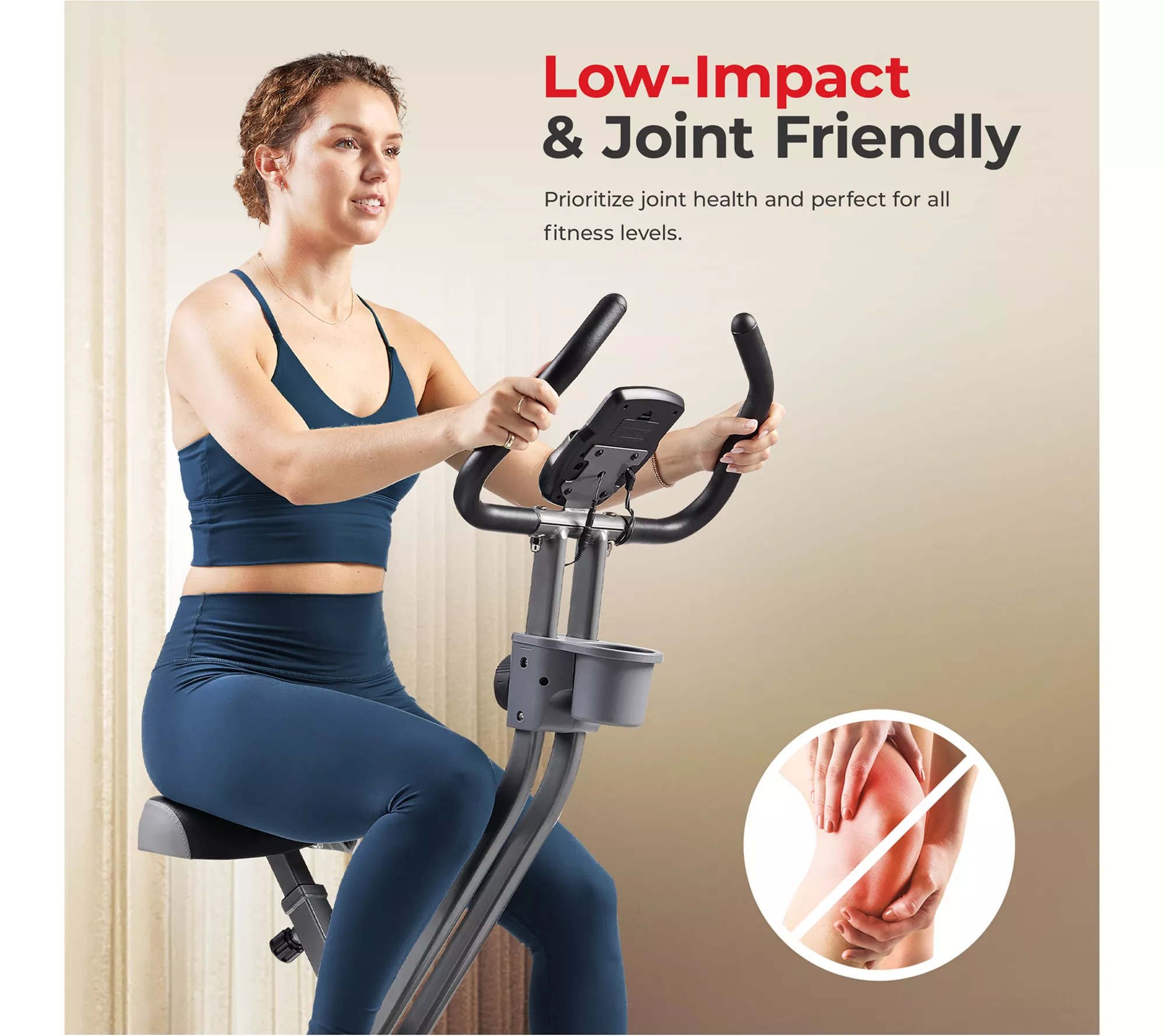 Sunny Fitness Foldable Magnetic X-Bike Pro