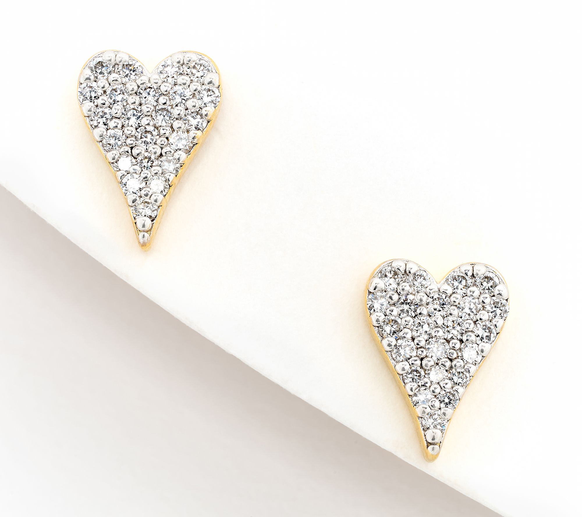 JEN by Jennifer Miller Pave Lab Grown Diamond 0.30ct Heart Earrings