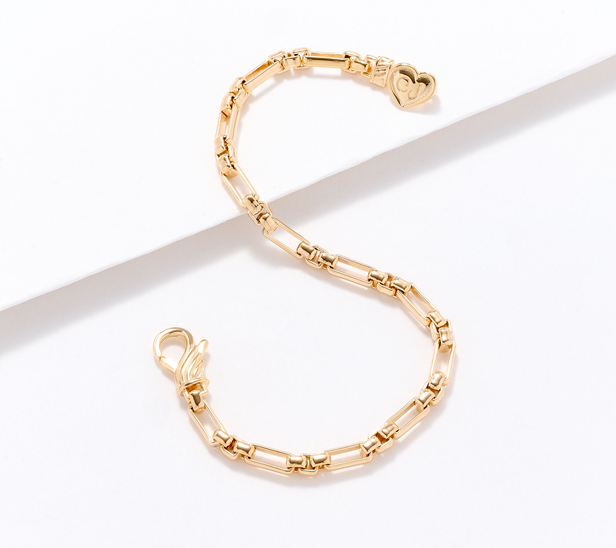 Christian James by Scott Grimes 14K Clad 4mm Luciano Link Bracelet, 8.9g