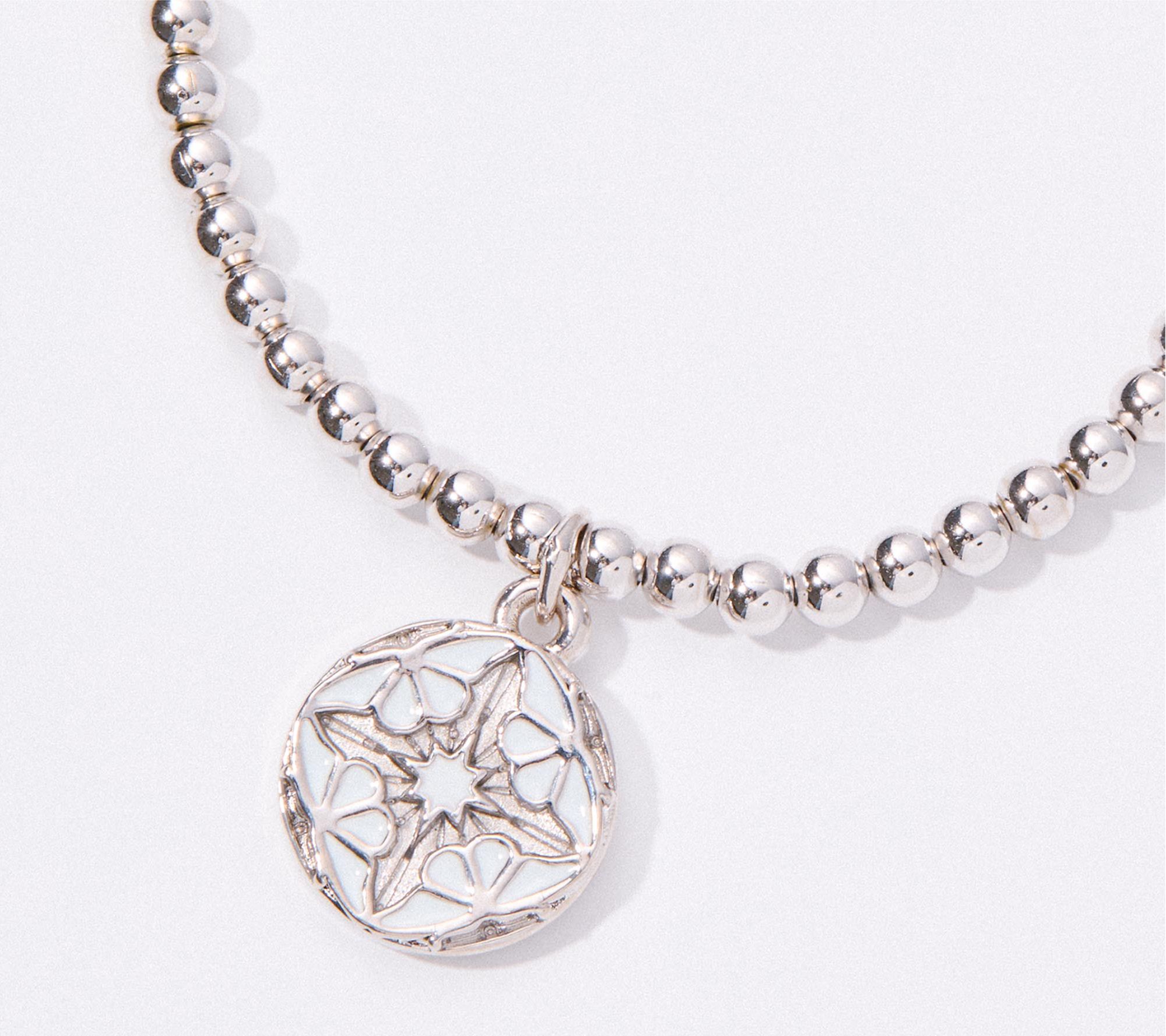 Divinely Guided by Theresa Caputo Stretch Bracelet, Silvertone