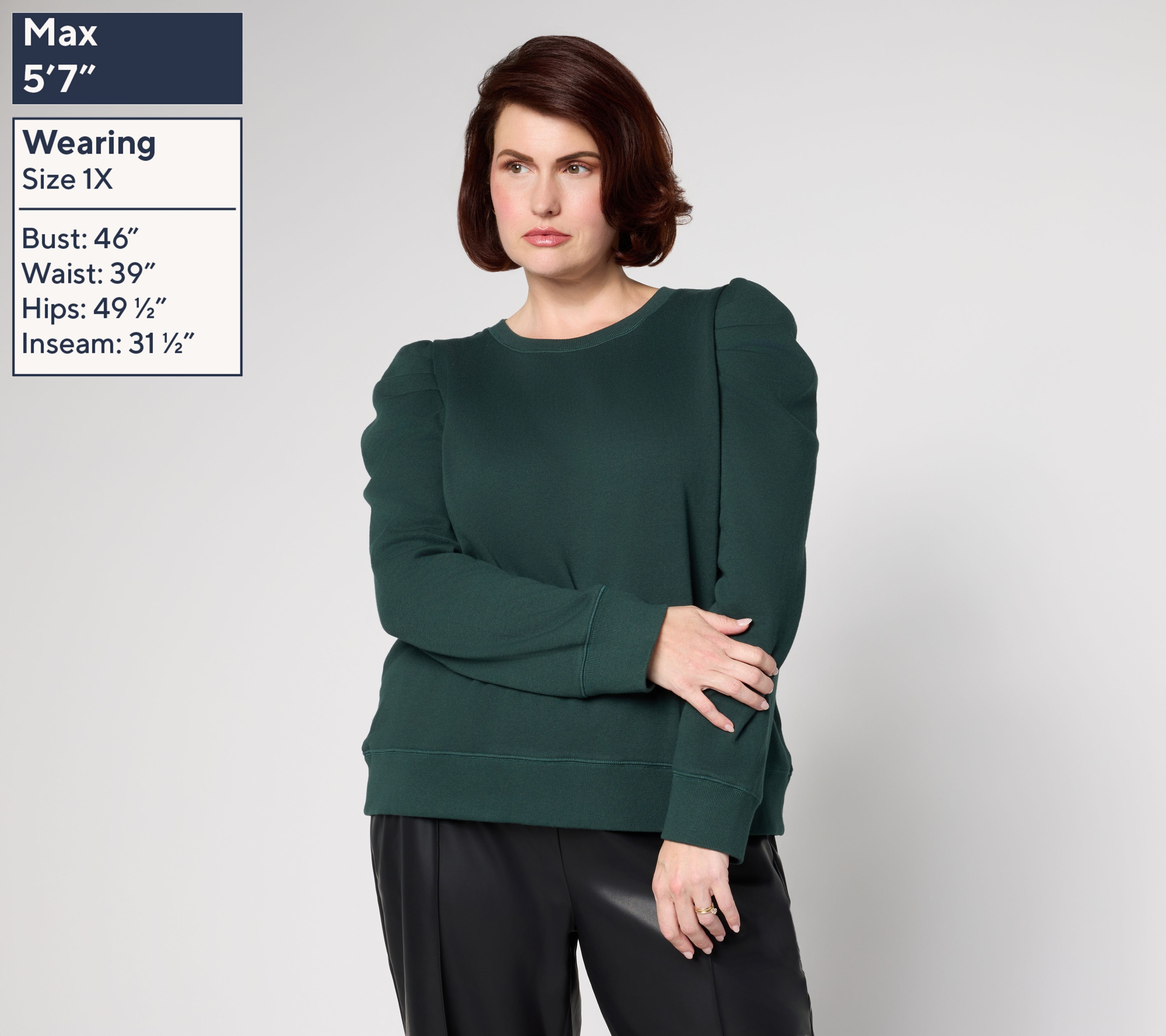 RM Sudio x Rebecca Minkoff Puff Sleeve Sweatshirt