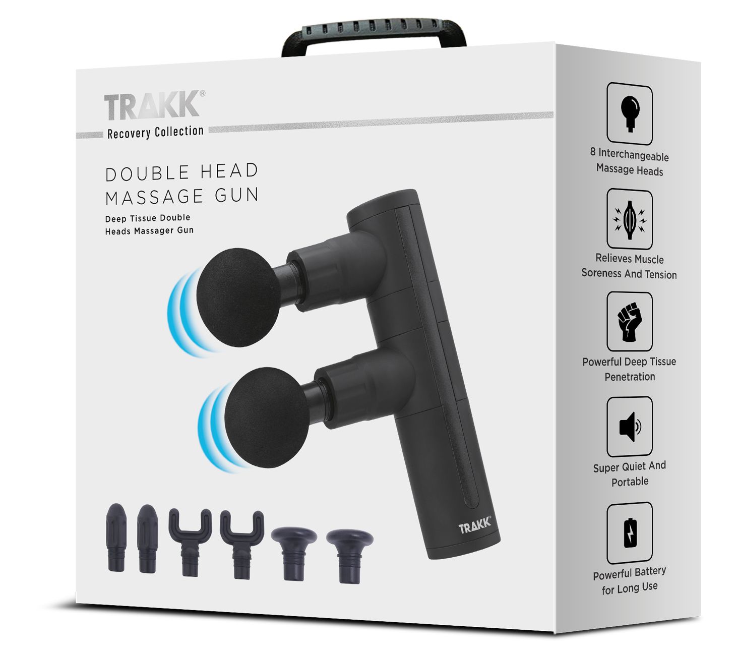 TRAKK Double Head Massage Gun