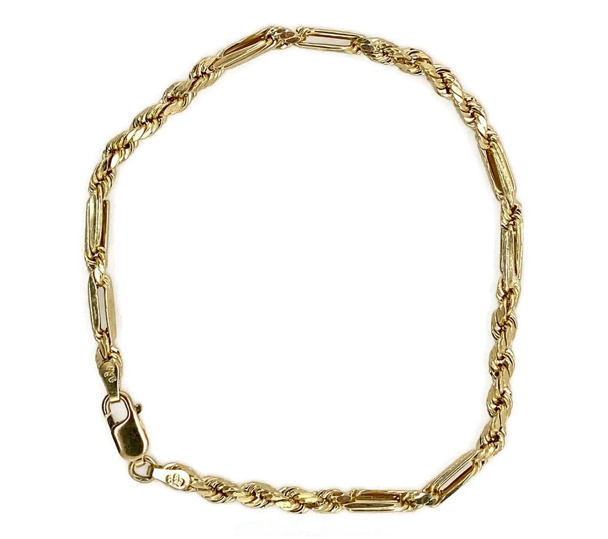 Alkeme 10K Gold Milano Rope Chain Bracelet