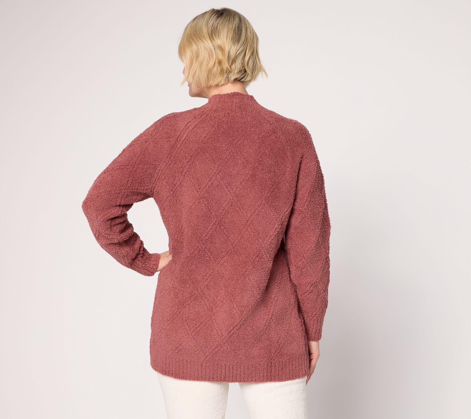 Barefoot Dreams CozyChic Diamond Cable Cardigan