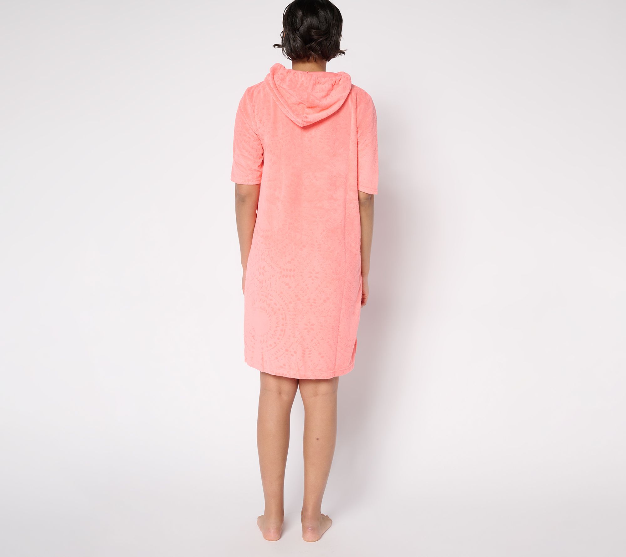 Stan Herman Embossed Whisper Terry Zip Lounger