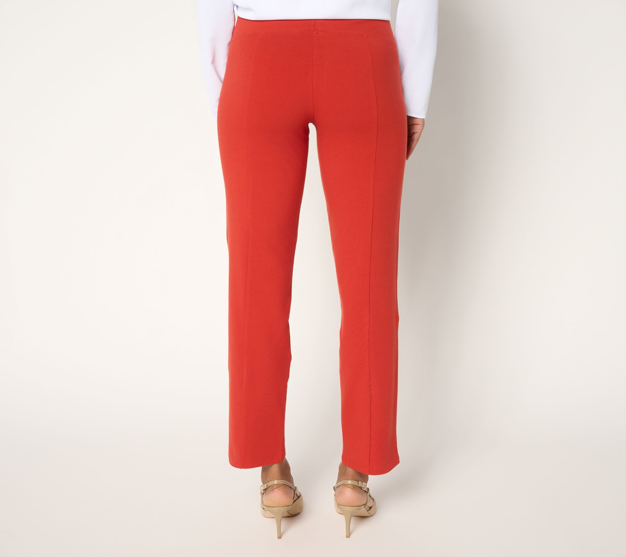 Women with Control Petite Tummy Control TUSHY LIFTER Slim Leg Pants