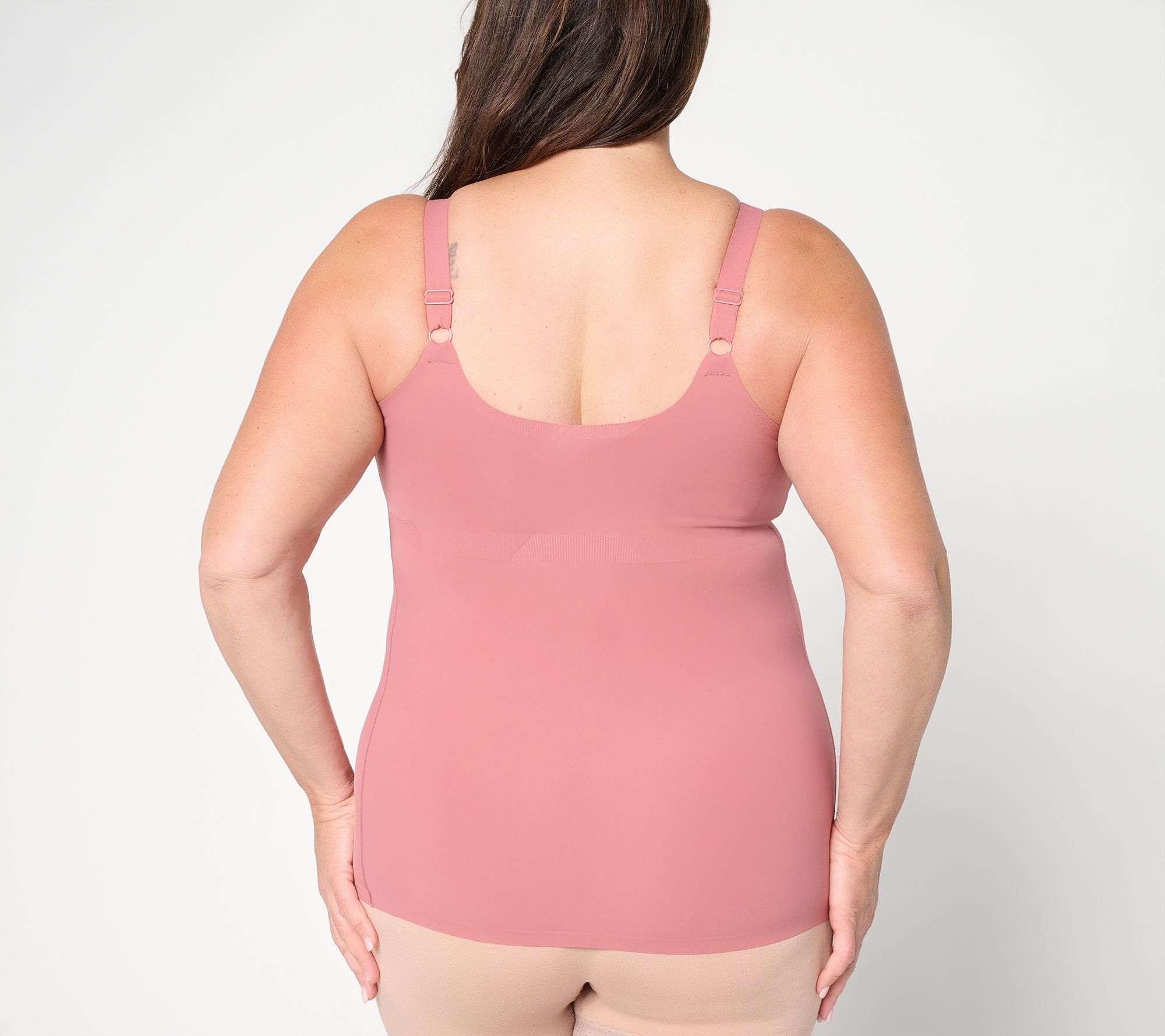 Evelyn & Bobbie Lace Trimmed V-Neck Seamless Bra Cami