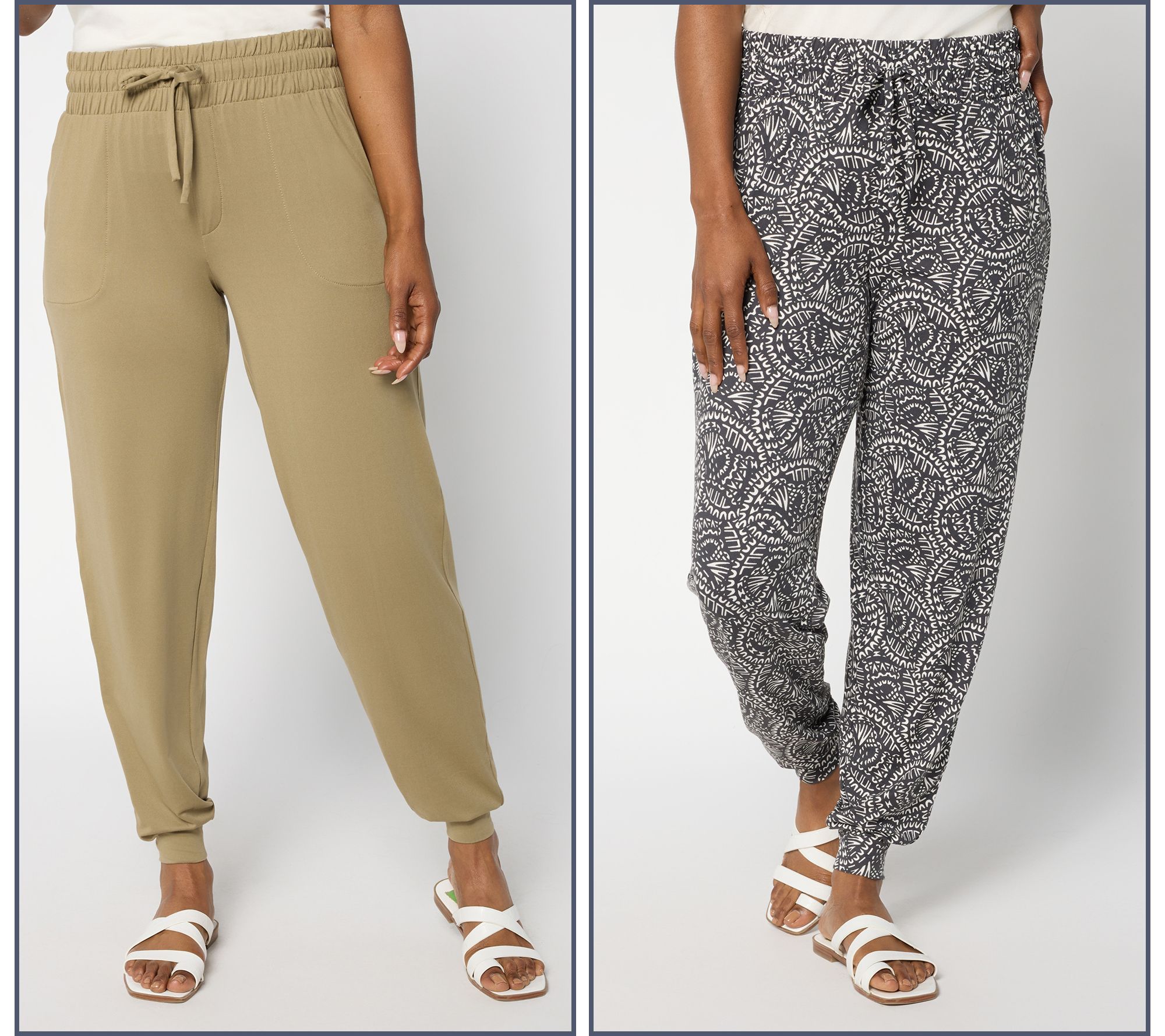 Anybody Petite Lush Jersey Set of Two Joggers