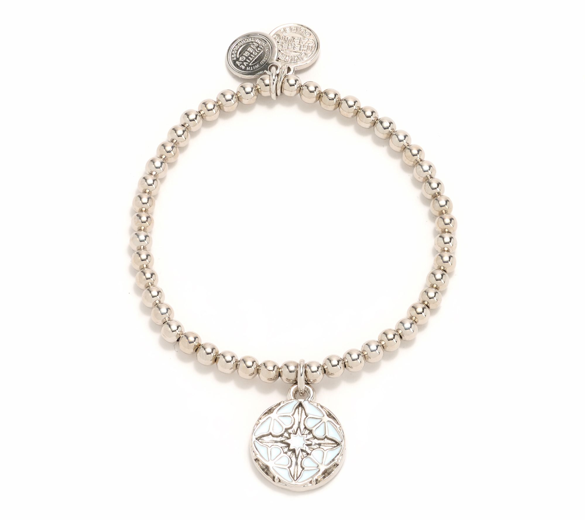 Divinely Guided by Theresa Caputo Stretch Bracelet, Silvertone