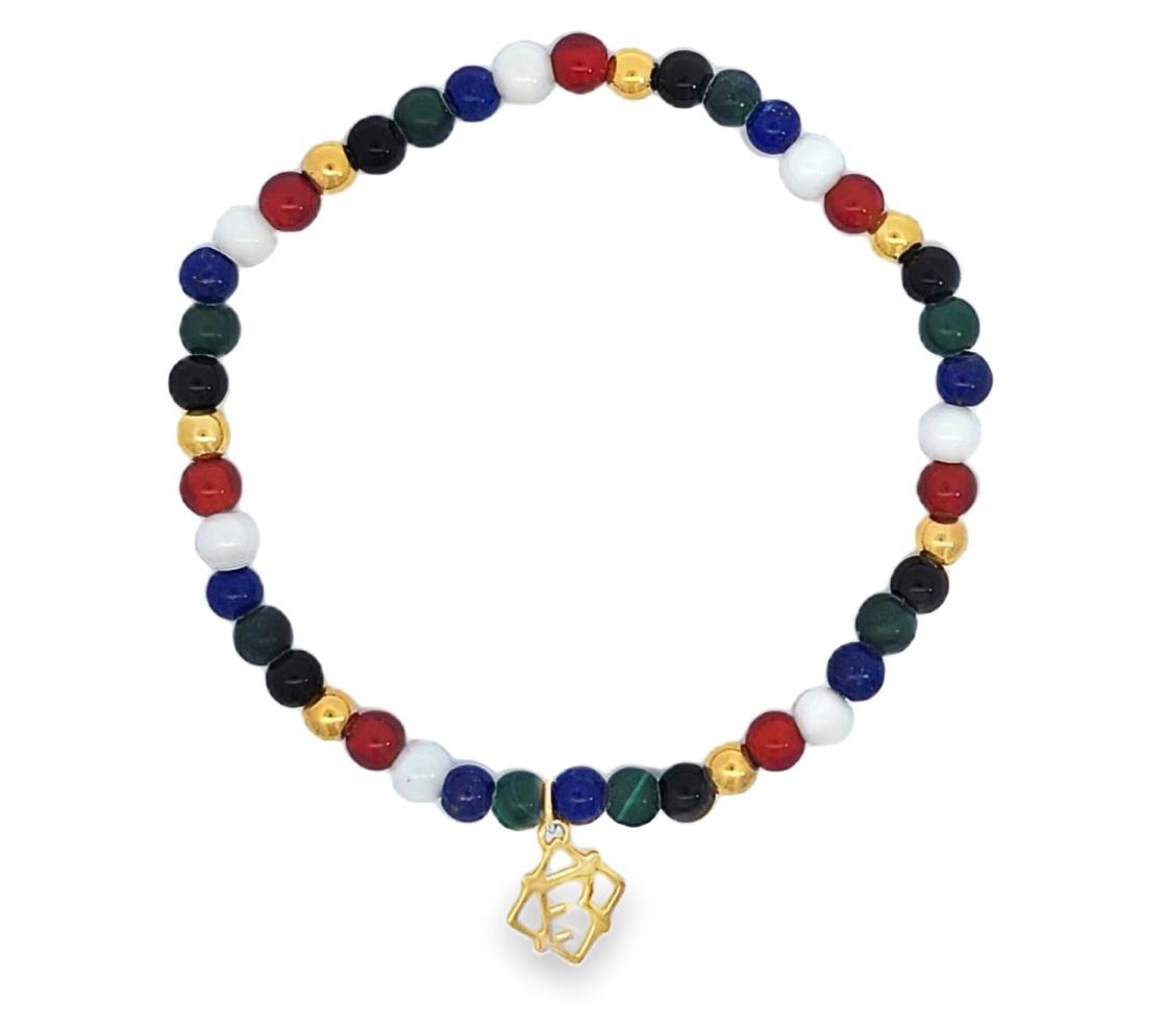 Elyse Ryan 14K Clad Multi-Gemstone Bead ColleenBracelet